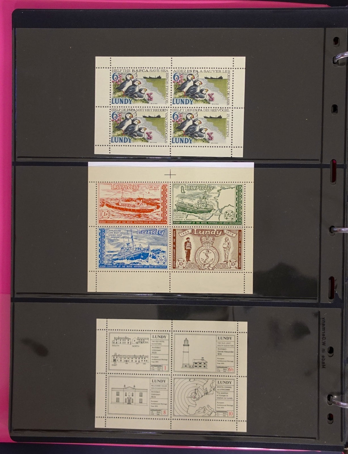 Lundy Island Comprehensive Local Post Specialized Stamp Collection Album ZAYIX