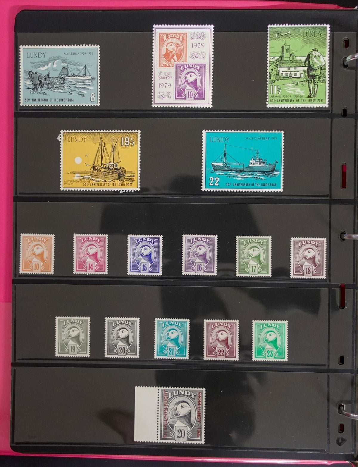 Lundy Island Comprehensive Local Post Specialized Stamp Collection Album ZAYIX