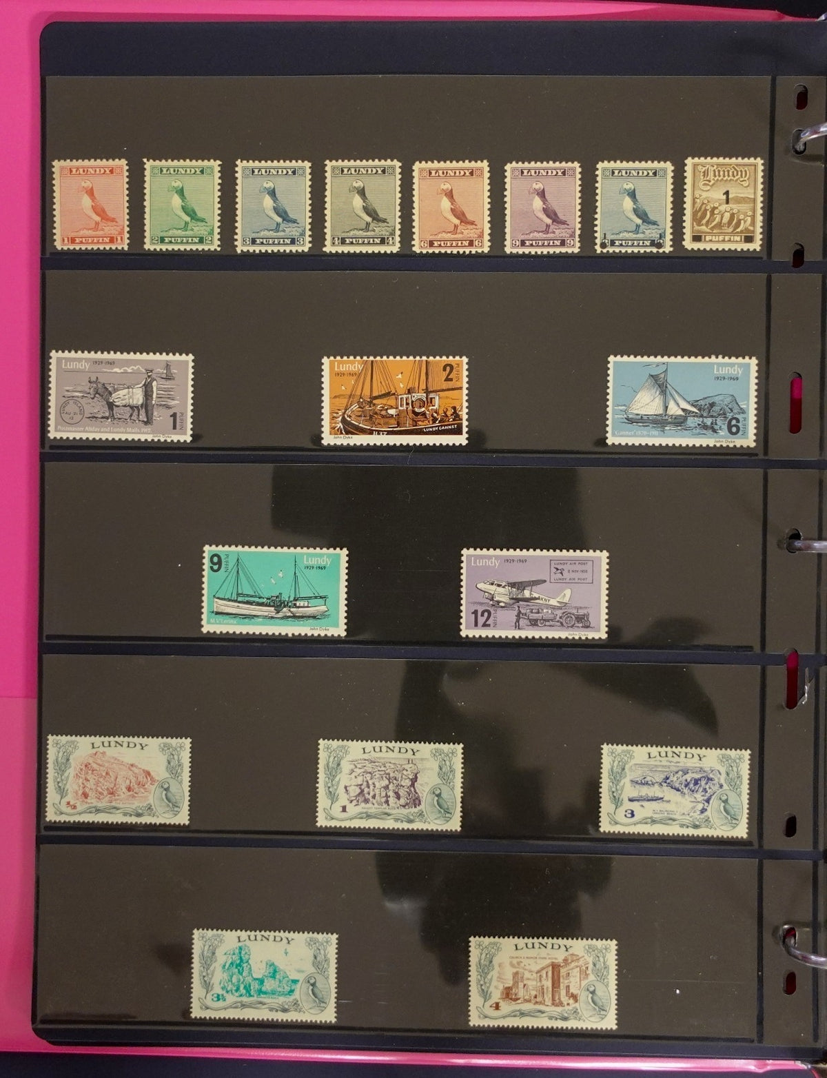 Lundy Island Comprehensive Local Post Specialized Stamp Collection Album ZAYIX