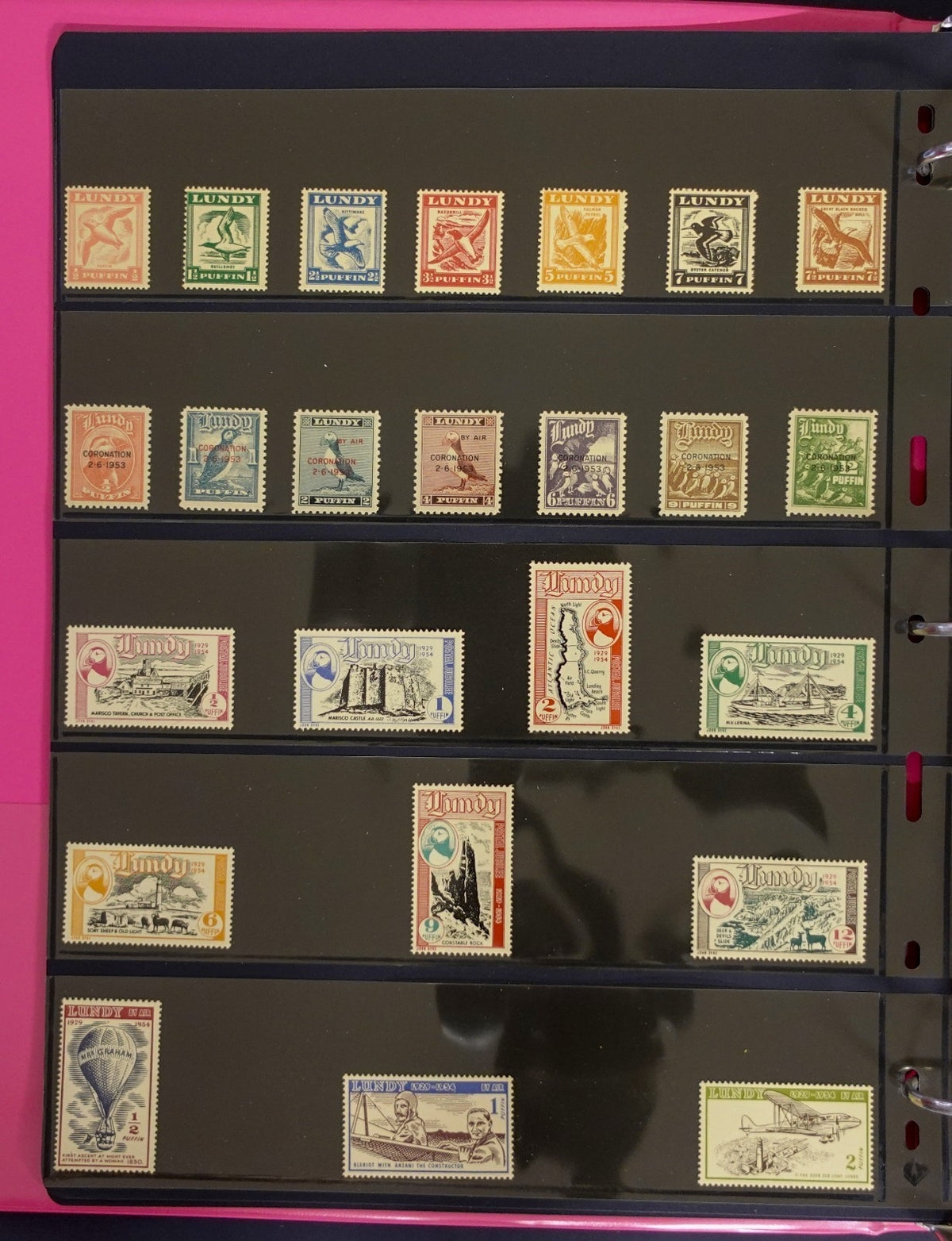 Lundy Island Comprehensive Local Post Specialized Stamp Collection Album ZAYIX