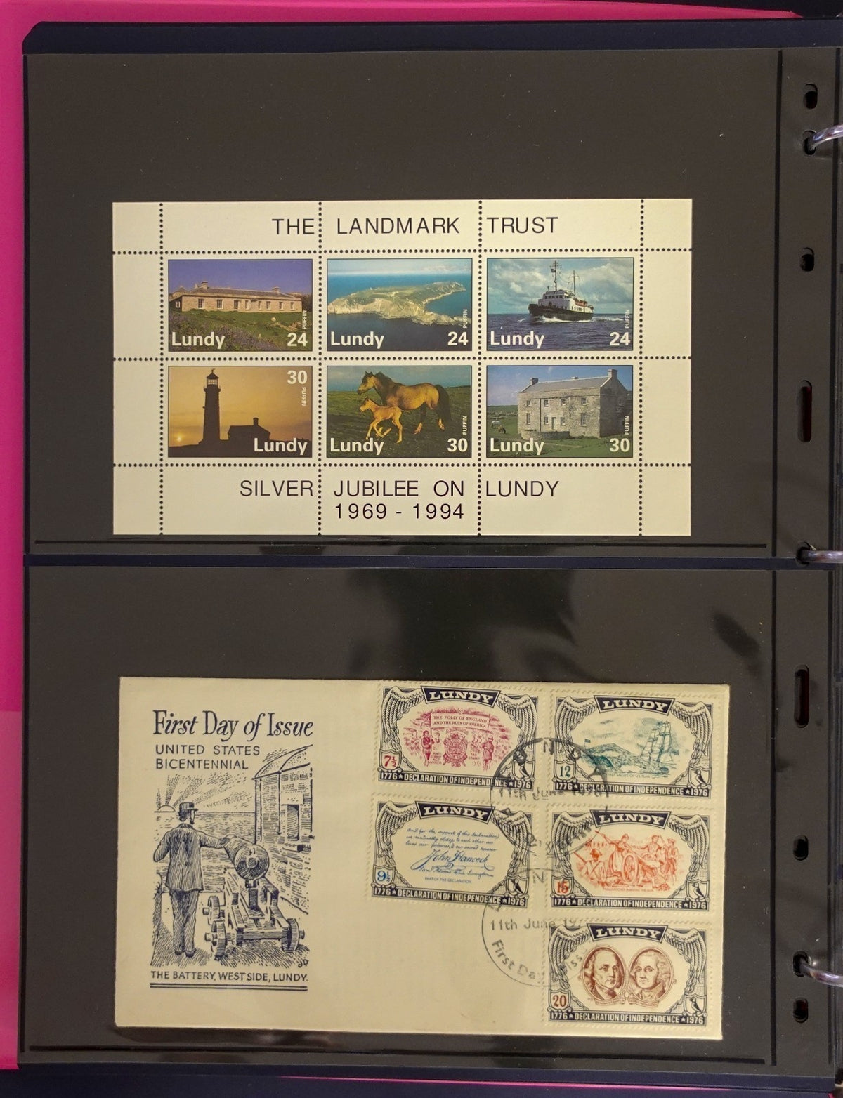 Lundy Island Comprehensive Local Post Specialized Stamp Collection Album ZAYIX