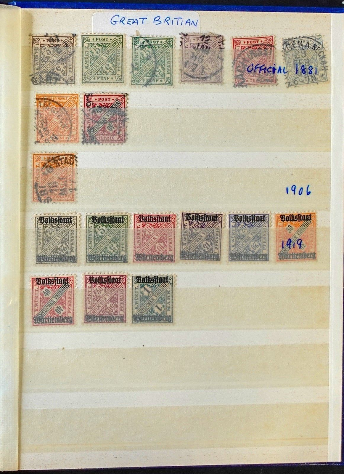 German States & Offices Danzig Saar Stamp Collection Stockbook Mint & Used ZAYIX