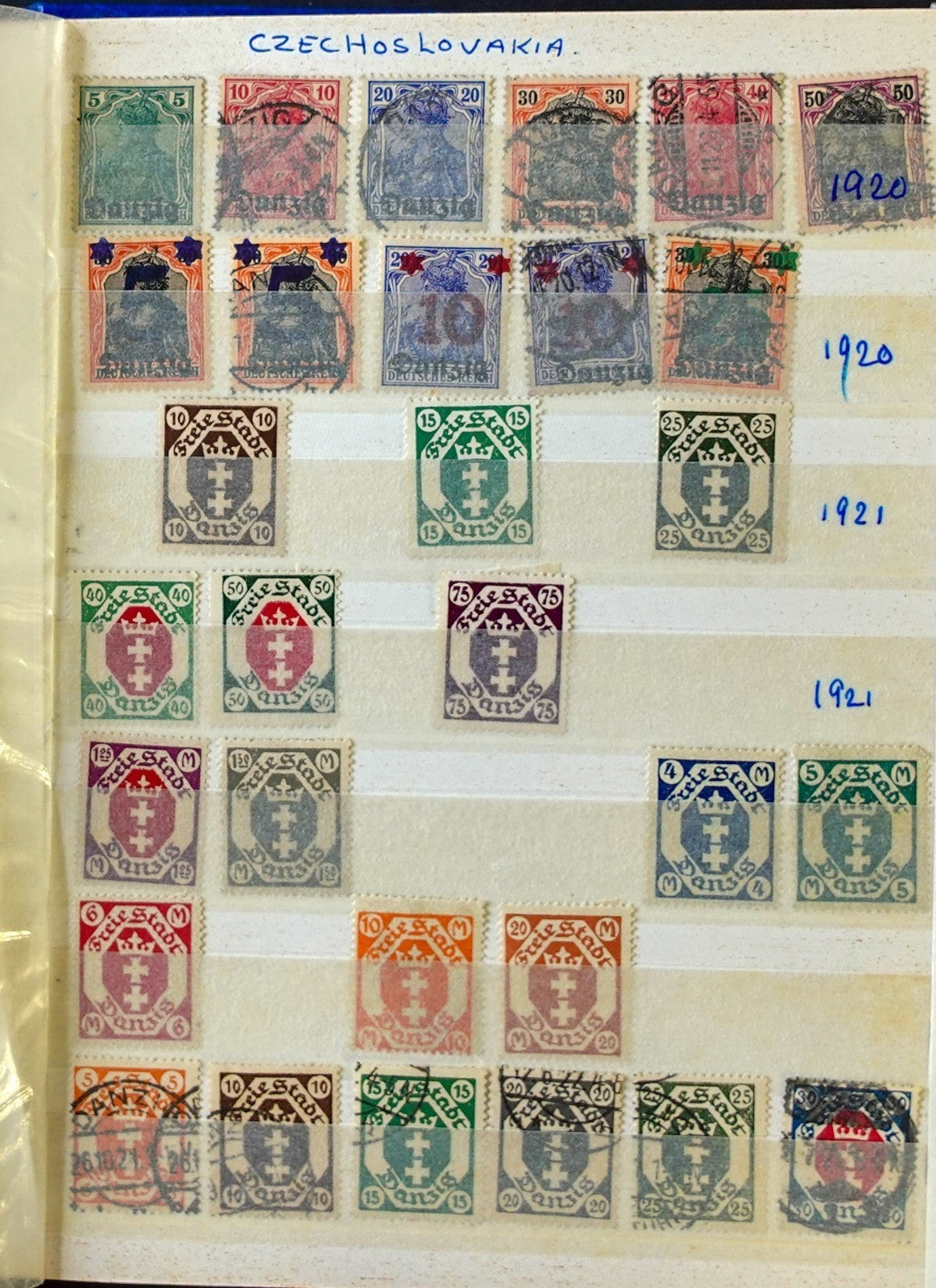 German States & Offices Danzig Saar Stamp Collection Stockbook Mint & Used ZAYIX