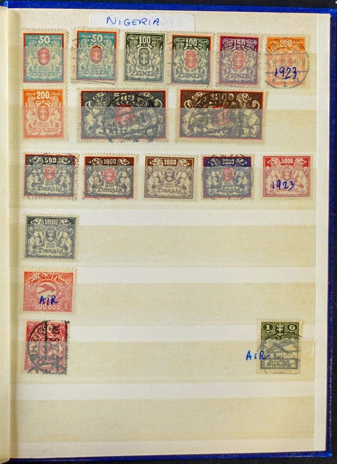 German States & Offices Danzig Saar Stamp Collection Stockbook Mint & Used ZAYIX