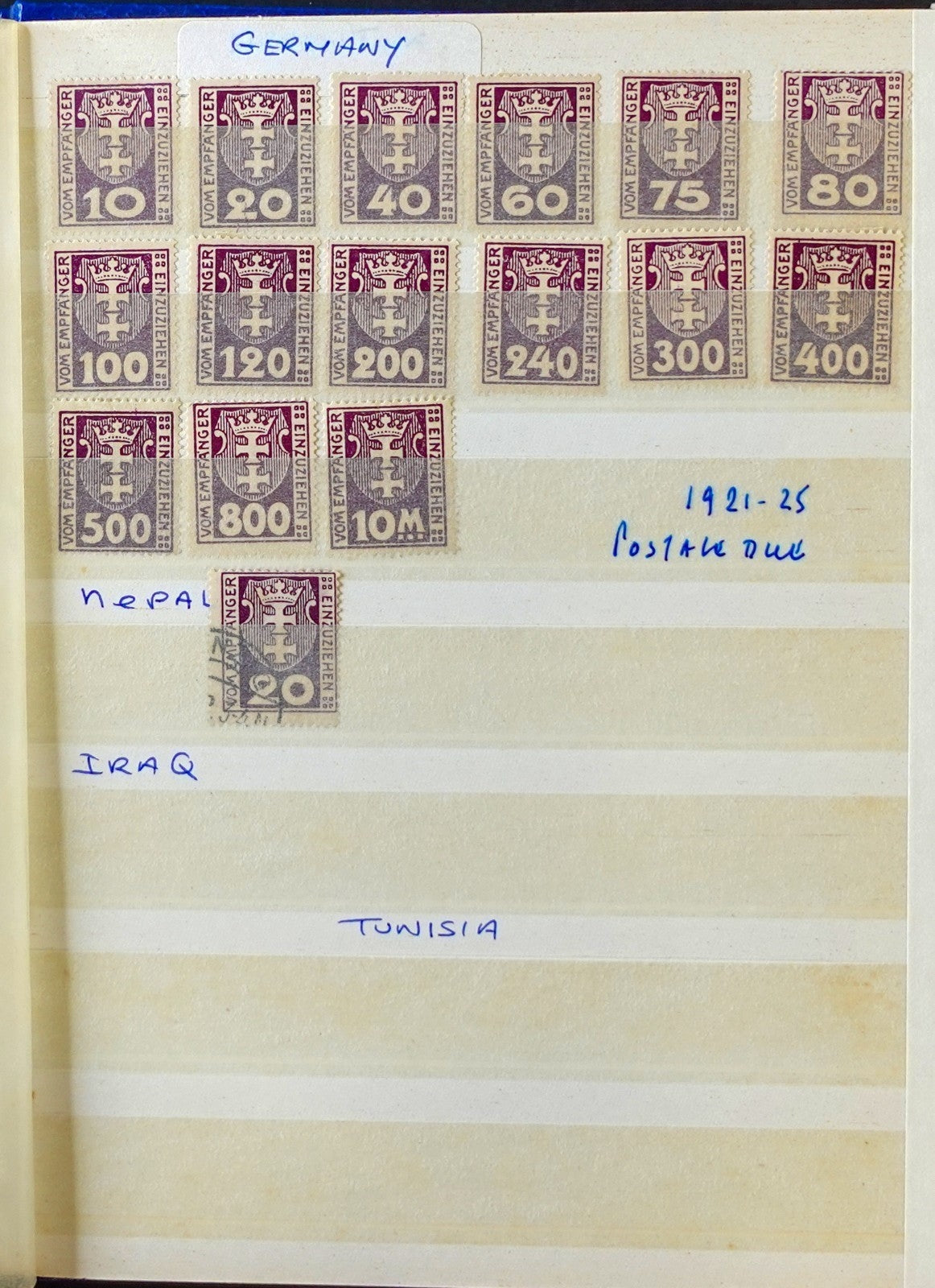 German States & Offices Danzig Saar Stamp Collection Stockbook Mint & Used ZAYIX