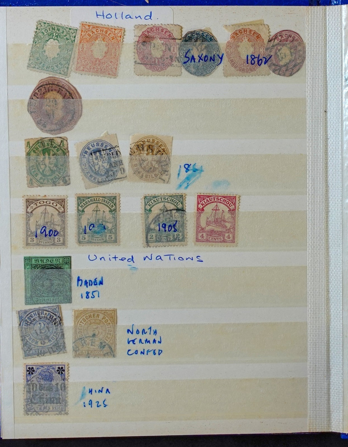 German States & Offices Danzig Saar Stamp Collection Stockbook Mint & Used ZAYIX