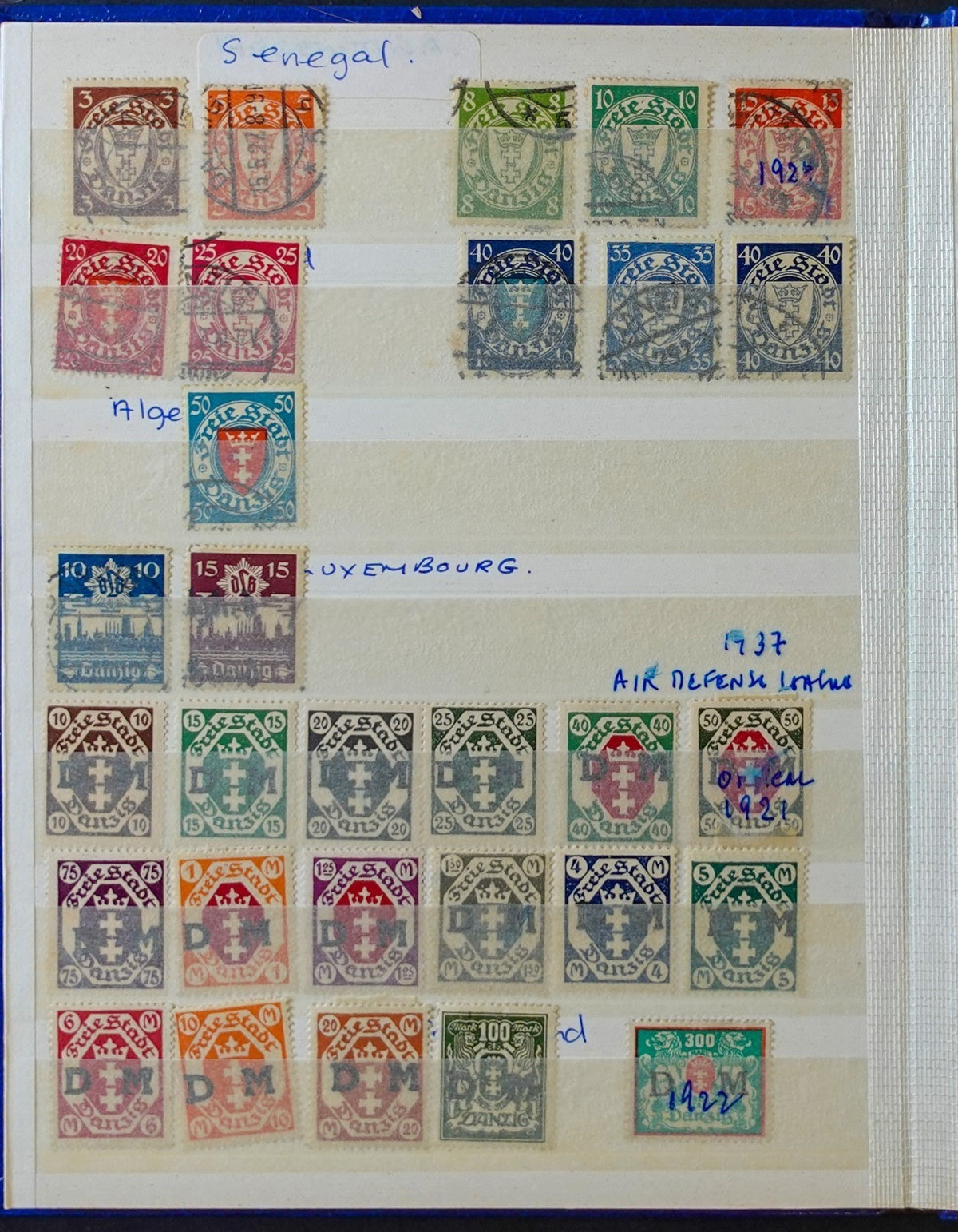 German States & Offices Danzig Saar Stamp Collection Stockbook Mint & Used ZAYIX
