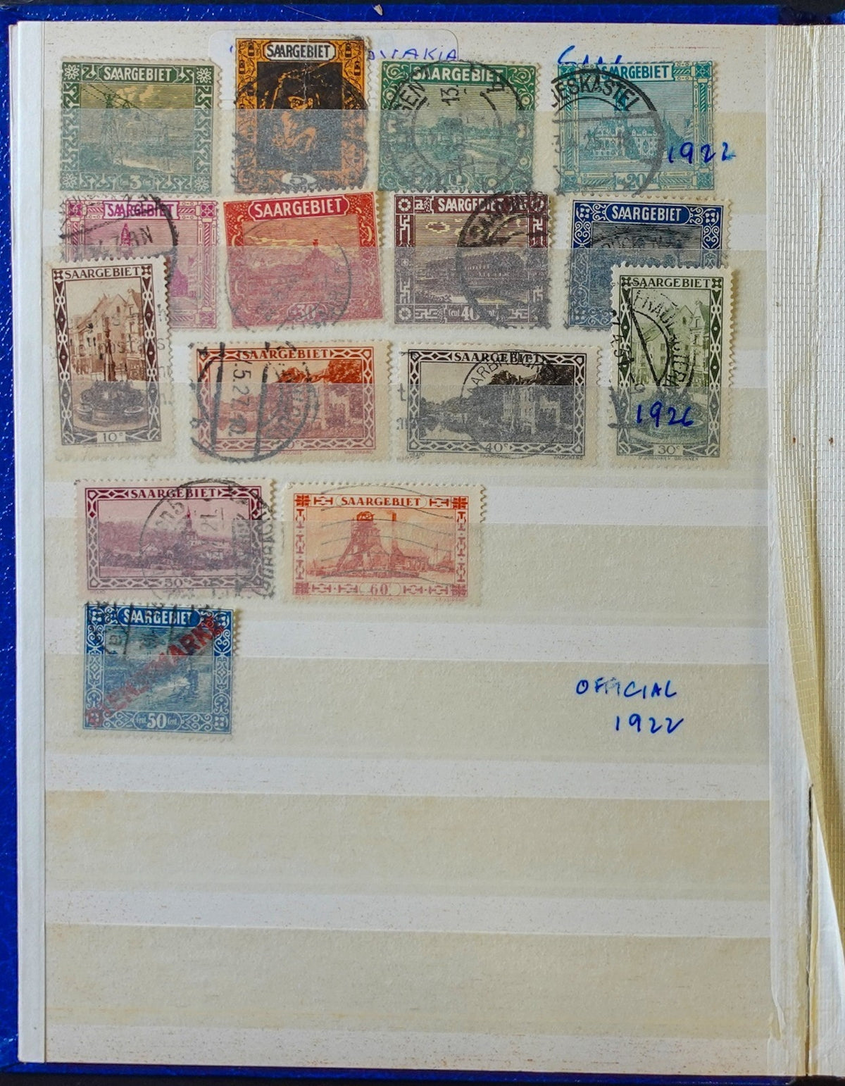 German States & Offices Danzig Saar Stamp Collection Stockbook Mint & Used ZAYIX