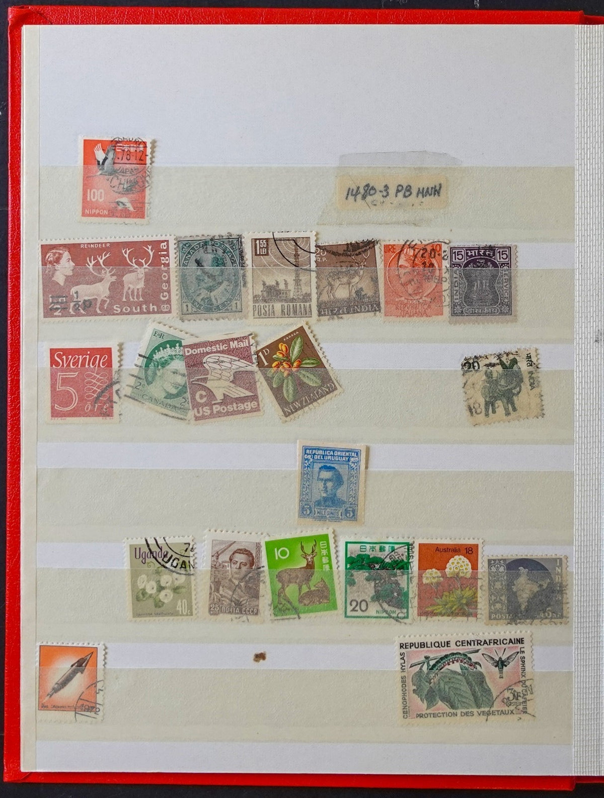 World Wide Stamp Collection Lighthouse Stockbook 16 Pages Mint & Used ZAYIX