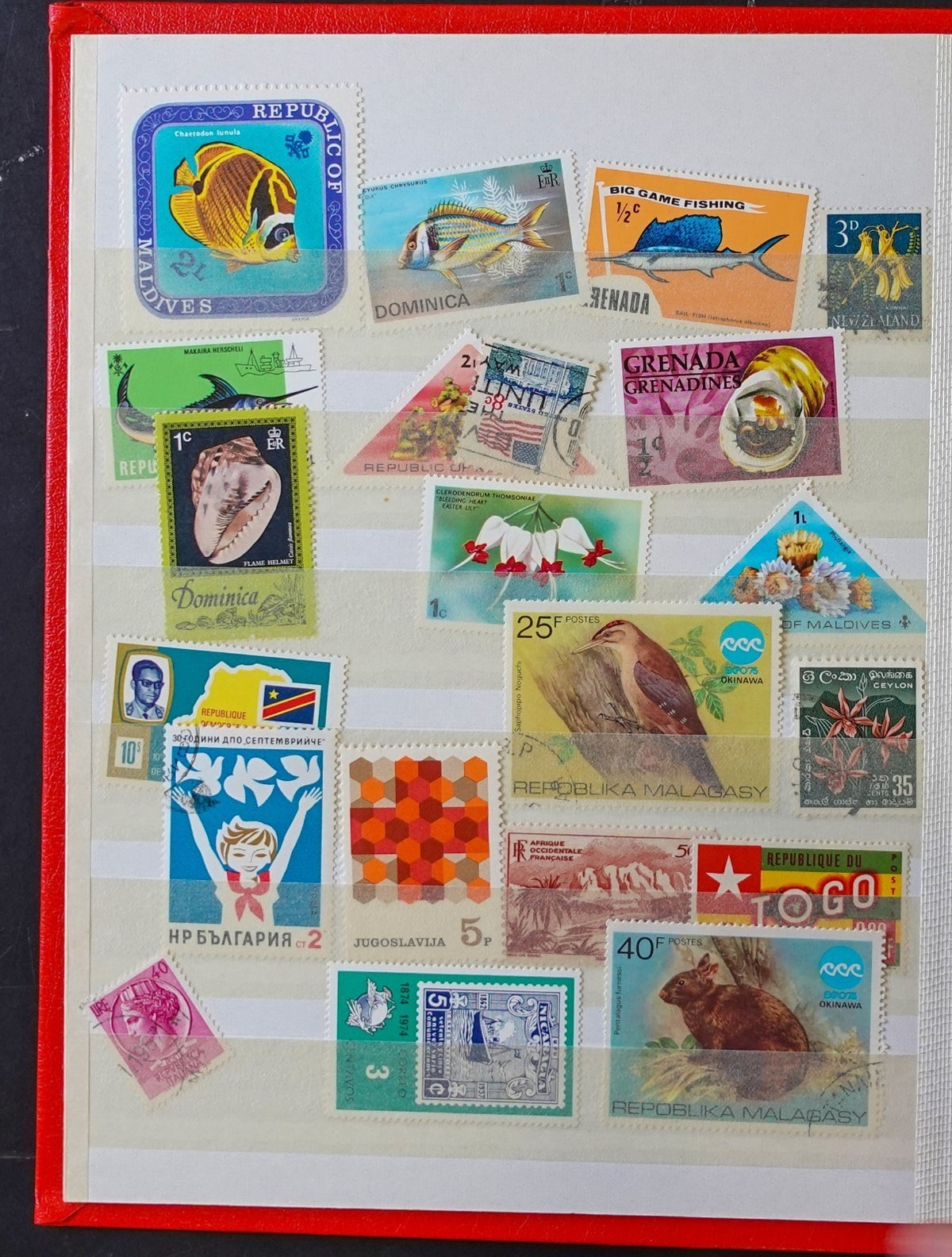 World Wide Stamp Collection Lighthouse Stockbook 16 Pages Mint & Used ZAYIX