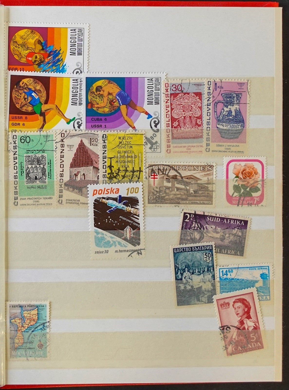 World Wide Stamp Collection Lighthouse Stockbook 16 Pages Mint & Used ZAYIX