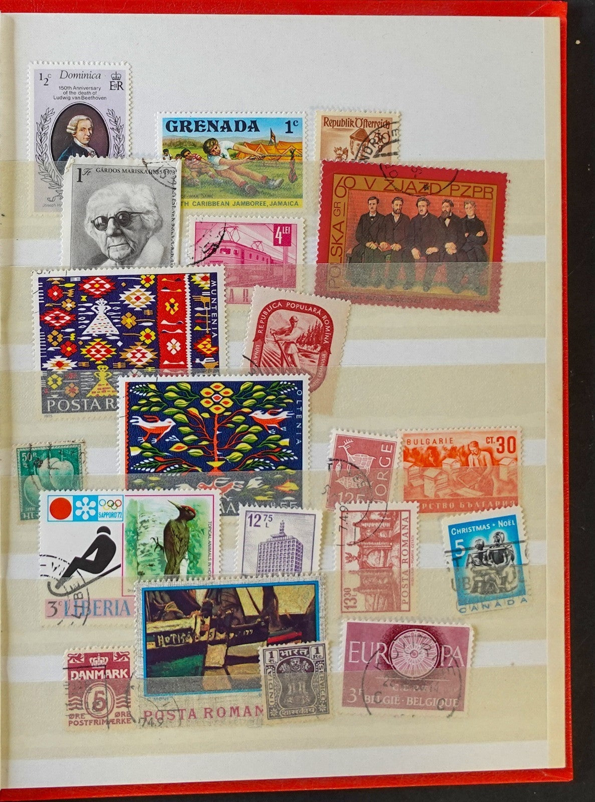 World Wide Stamp Collection Lighthouse Stockbook 16 Pages Mint & Used ZAYIX