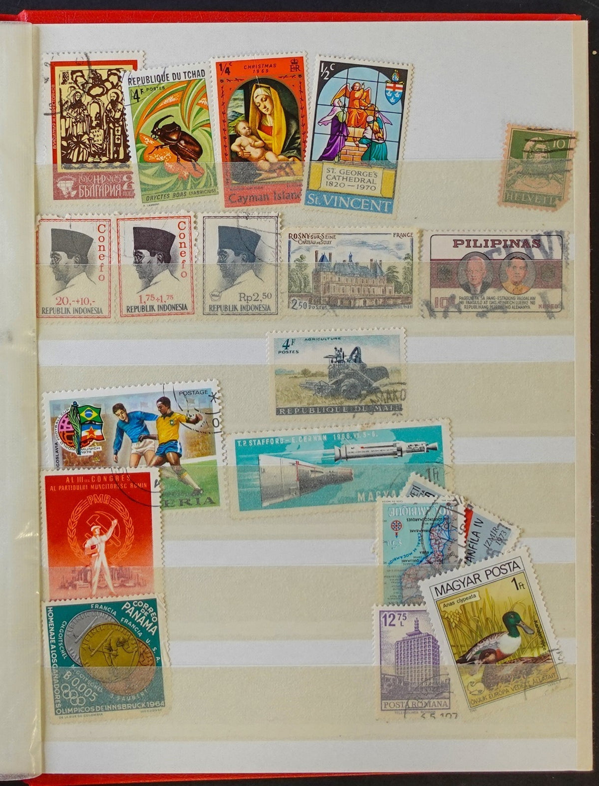 World Wide Stamp Collection Lighthouse Stockbook 16 Pages Mint & Used ZAYIX