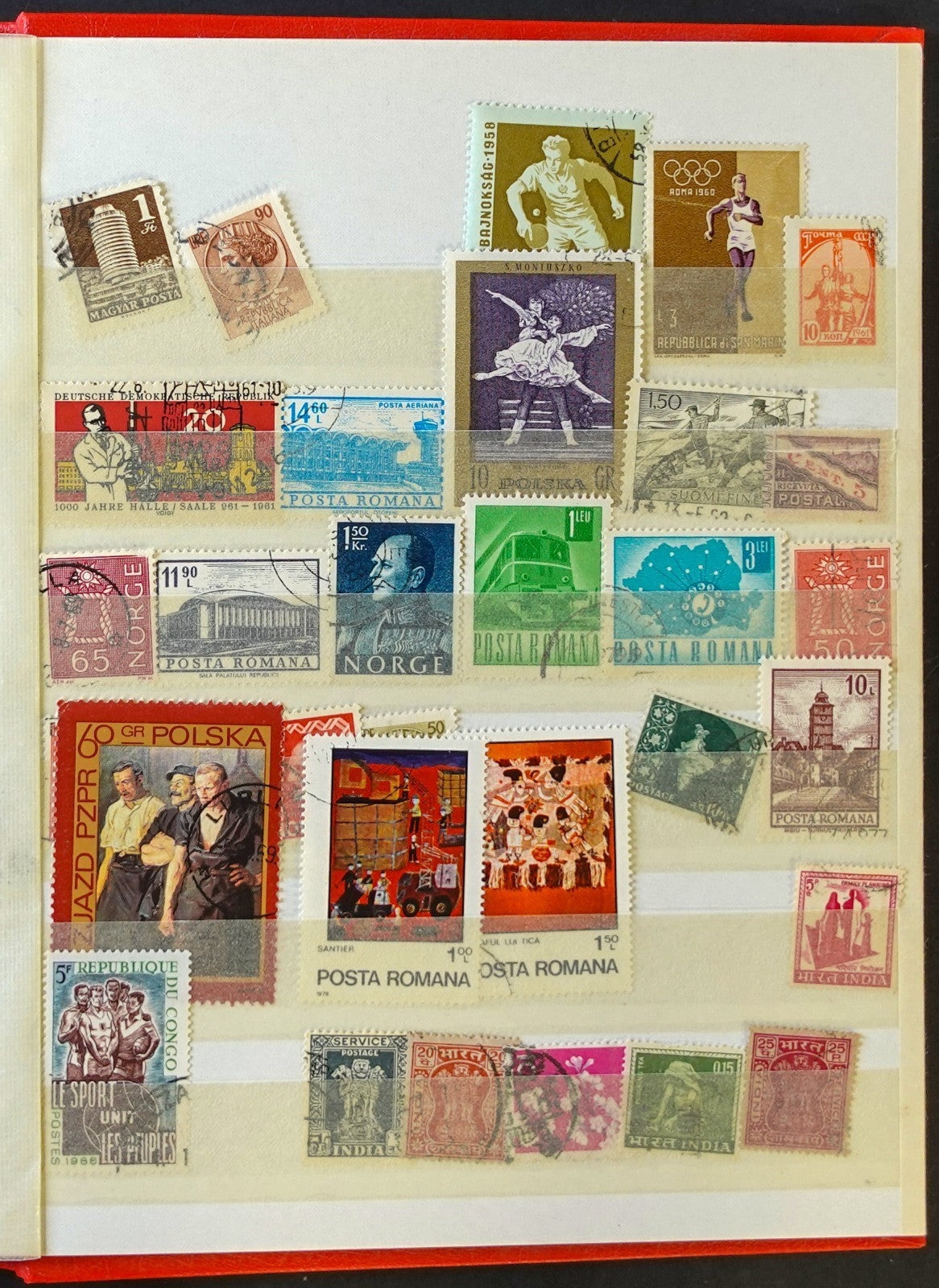 World Wide Stamp Collection Lighthouse Stockbook 16 Pages Mint & Used ZAYIX