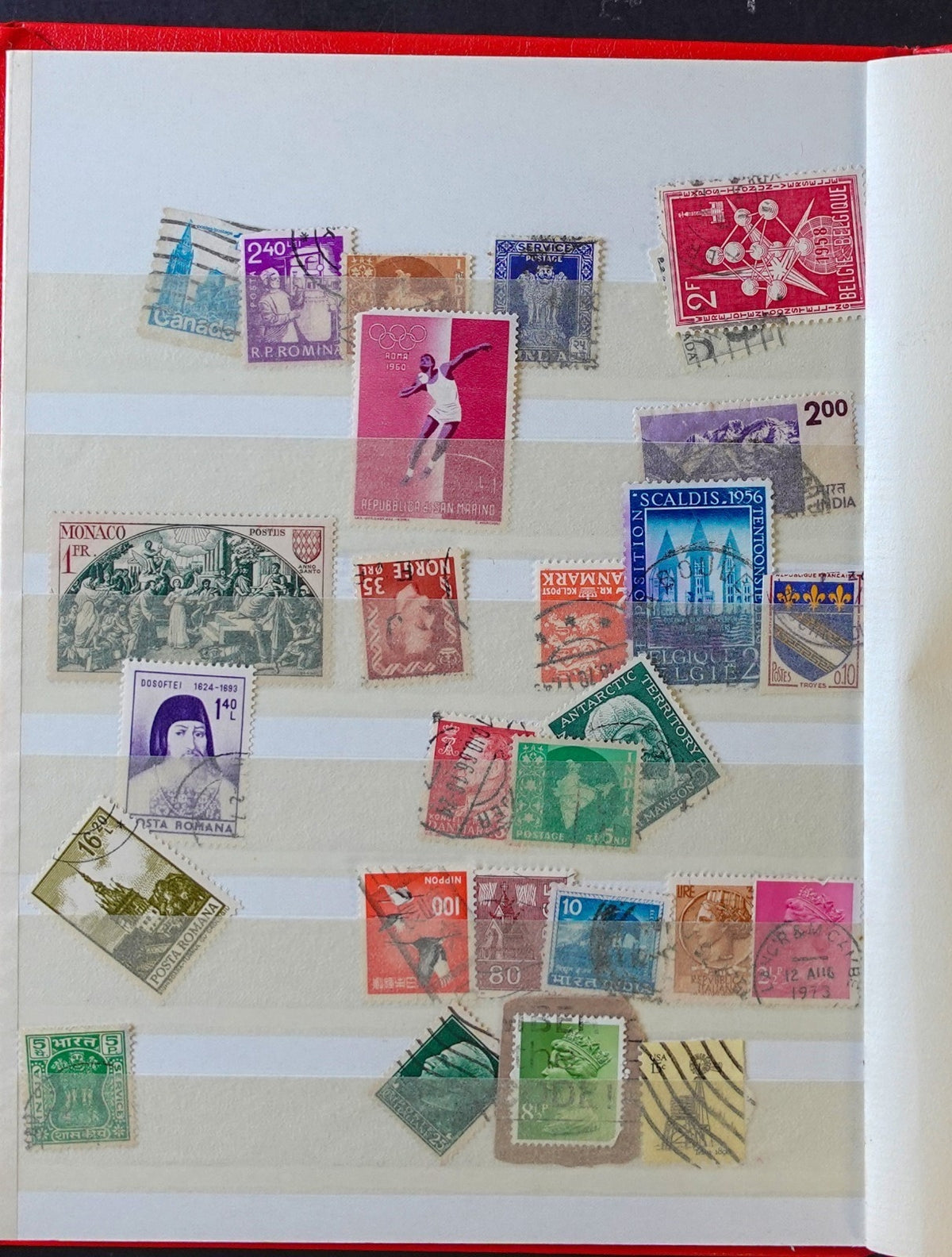 World Wide Stamp Collection Lighthouse Stockbook 16 Pages Mint & Used ZAYIX