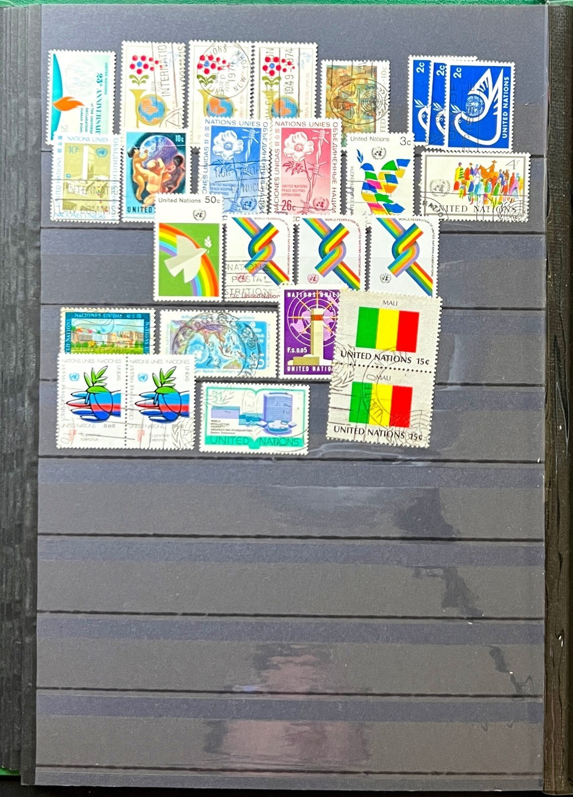 United Nations Stamp Collection Lighthouse Stockbook Mint & Used  ZAYIX