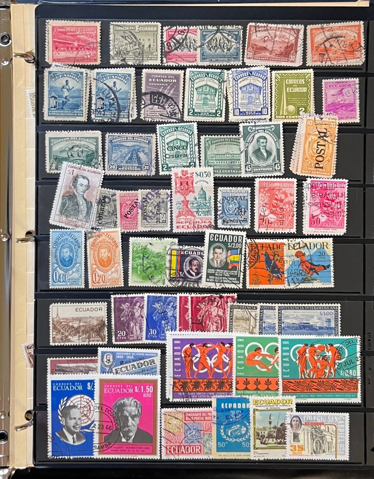 World Wide Countries Stamp Collection Stockbook 16 Pages Mint & Used  ZAYIX