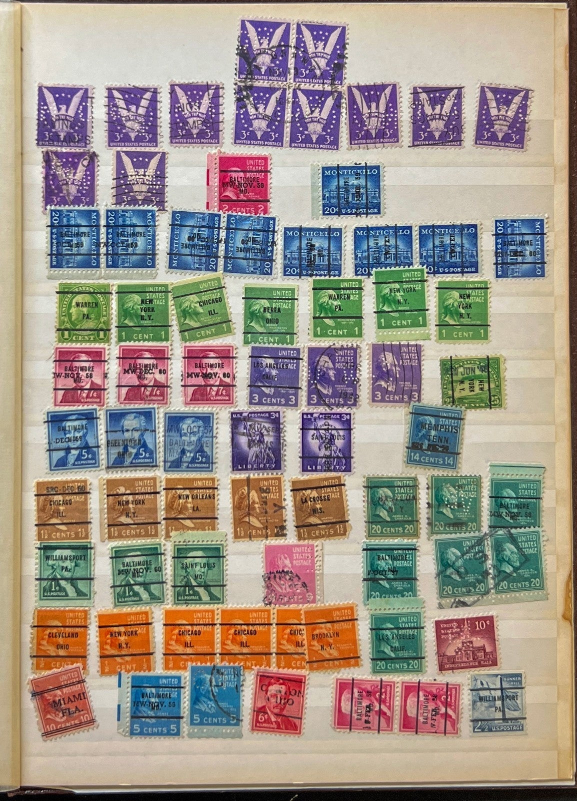 United States Stamp Collection Stockbook Mint & Used  ZAYIX