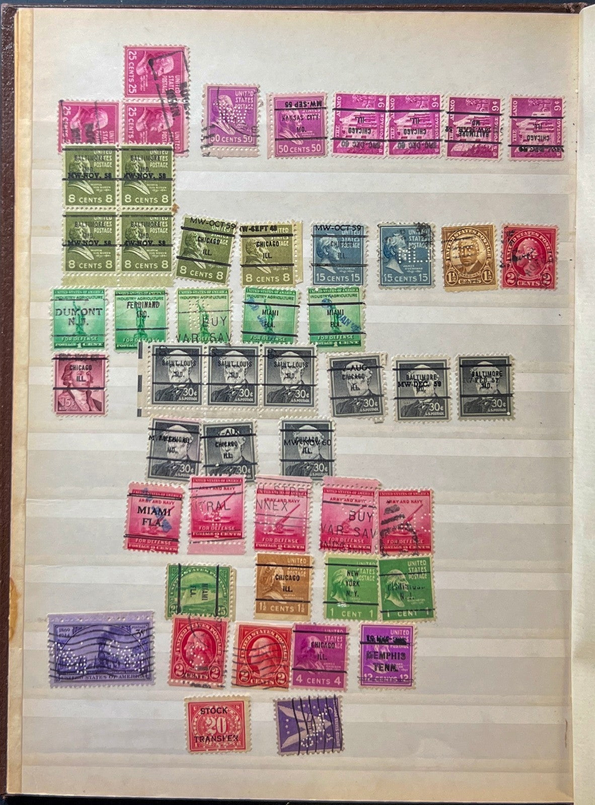 United States Stamp Collection Stockbook Mint & Used  ZAYIX