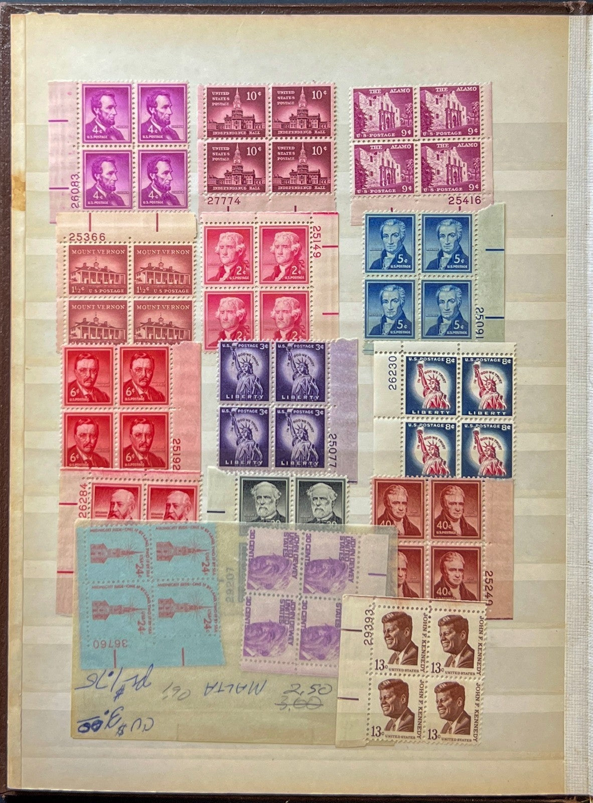 United States Stamp Collection Stockbook Mint & Used  ZAYIX