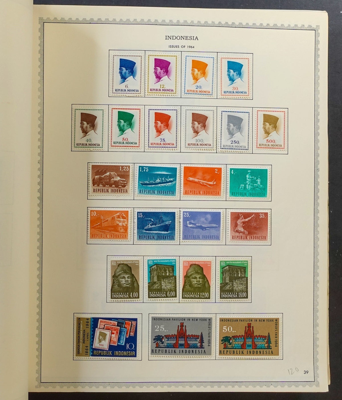 Indonesia and Philippines Stamp Collection Album Mint Hinged 866 Stamps ZAYIX