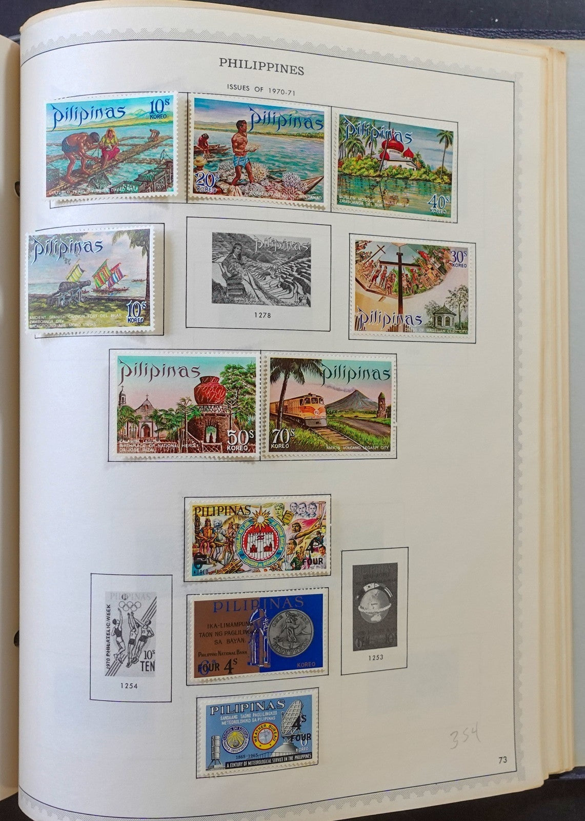 Indonesia and Philippines Stamp Collection Album Mint Hinged 866 Stamps ZAYIX