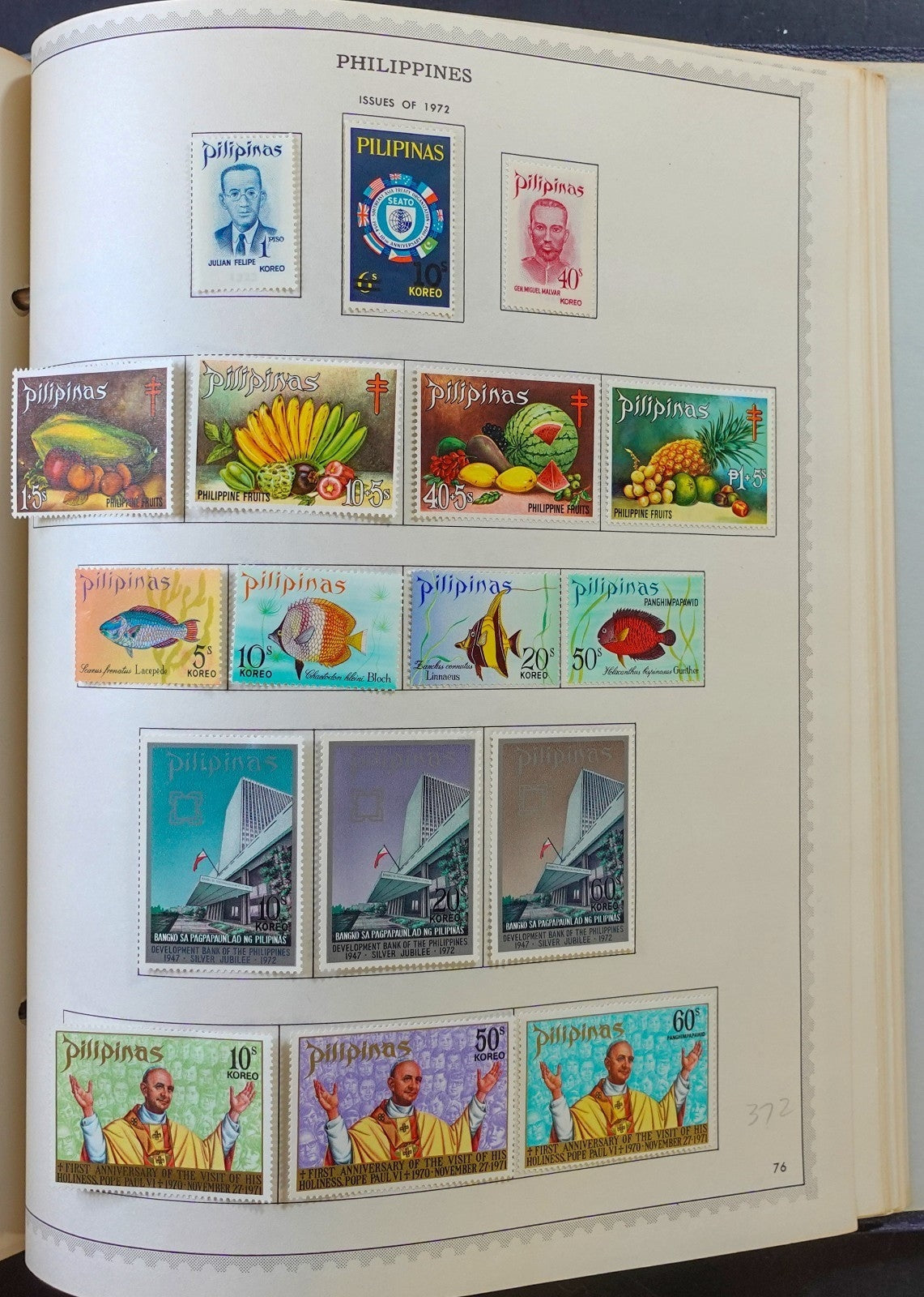 Indonesia and Philippines Stamp Collection Album Mint Hinged 866 Stamps ZAYIX