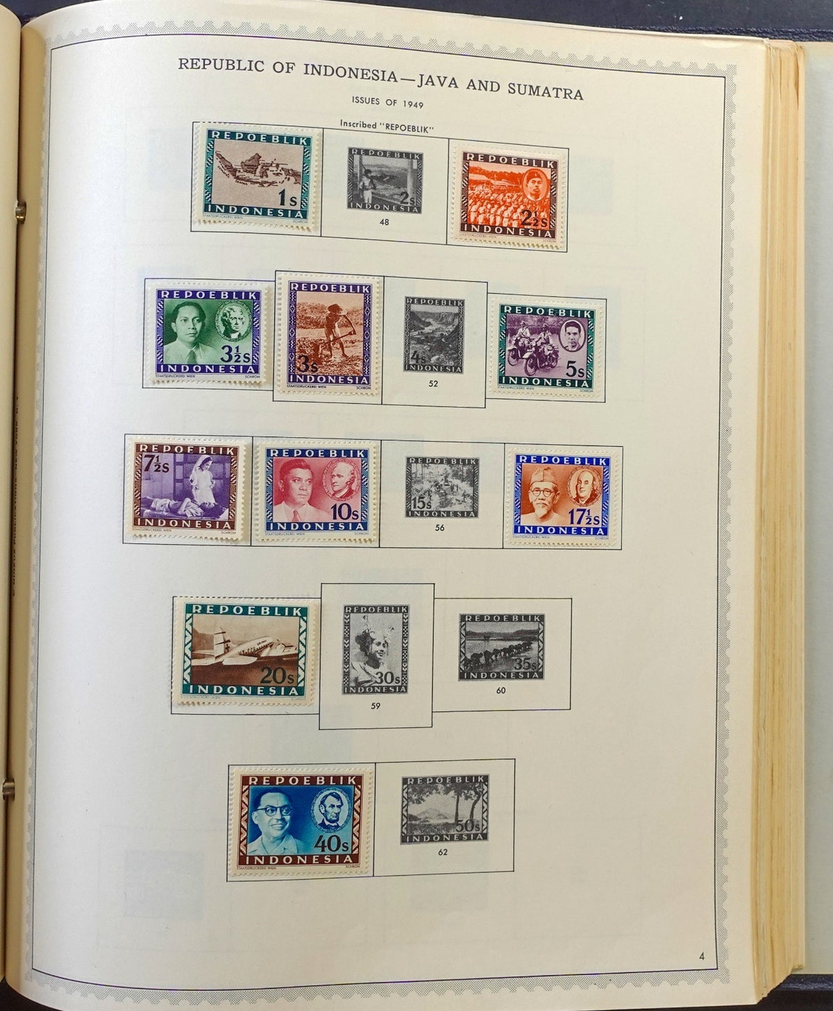 Indonesia and Philippines Stamp Collection Album Mint Hinged 866 Stamps ZAYIX