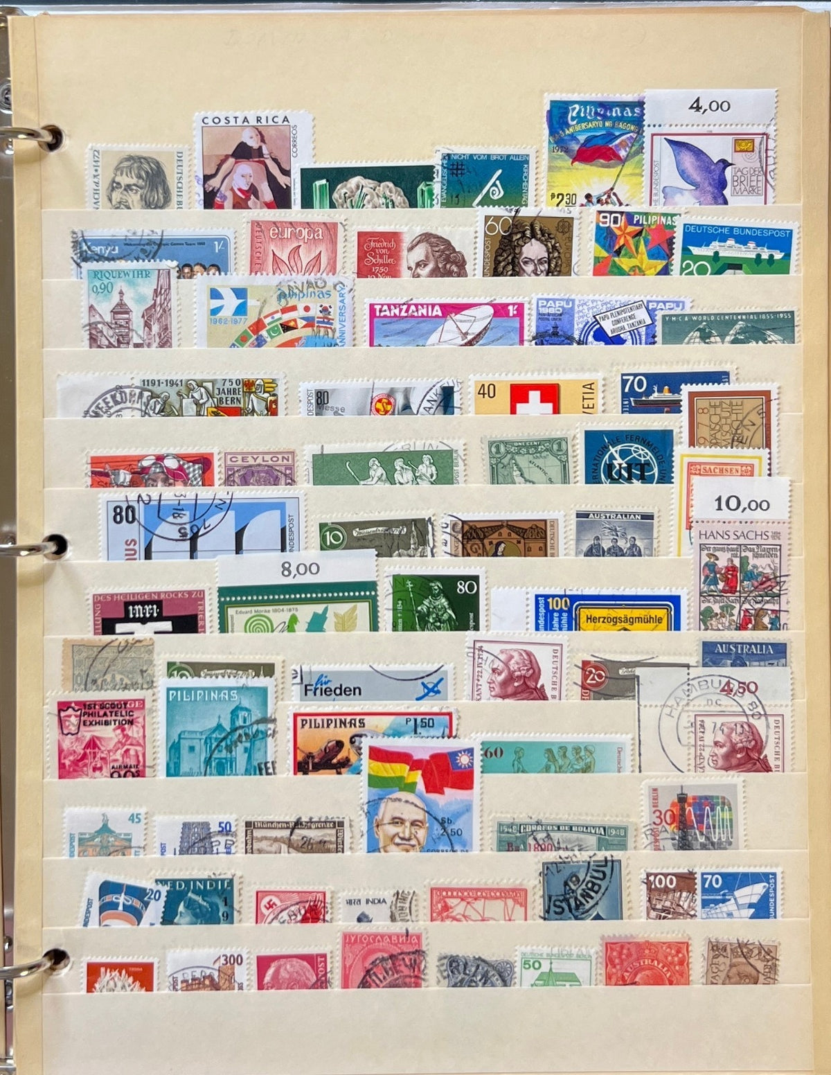 World Wide Stamp Collection Stockbook 17 Pages Mint & Used ZAYIX