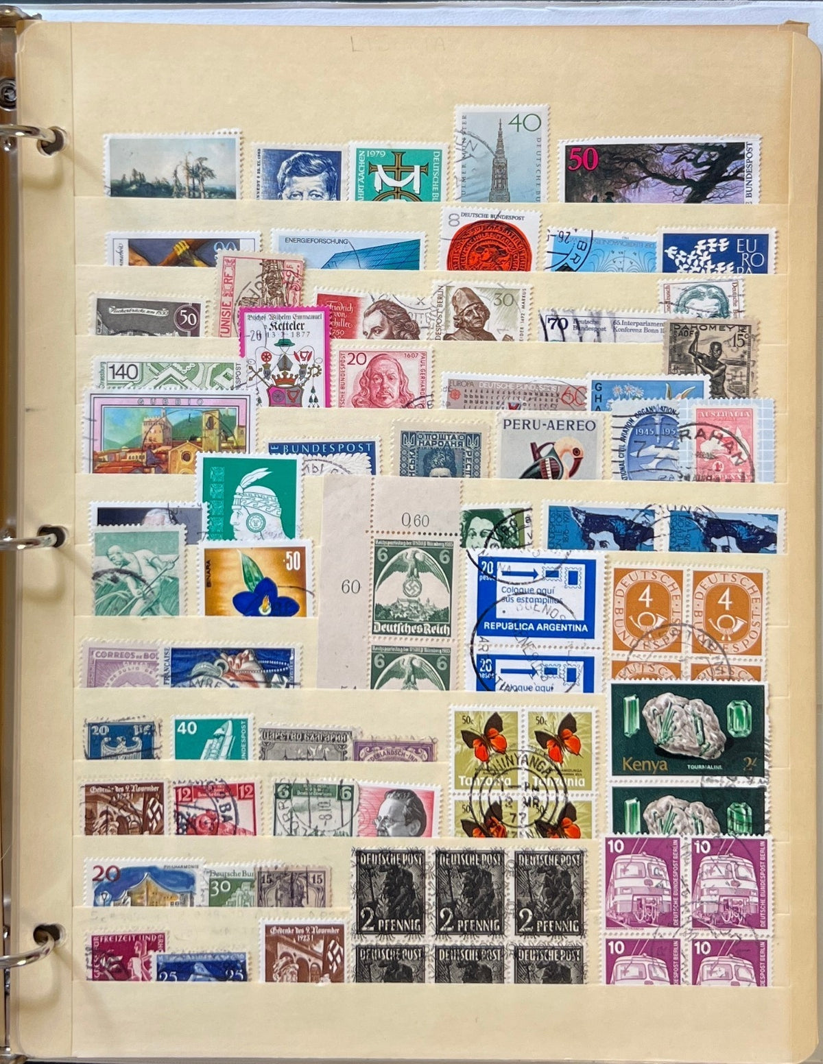 World Wide Stamp Collection Stockbook 17 Pages Mint & Used ZAYIX