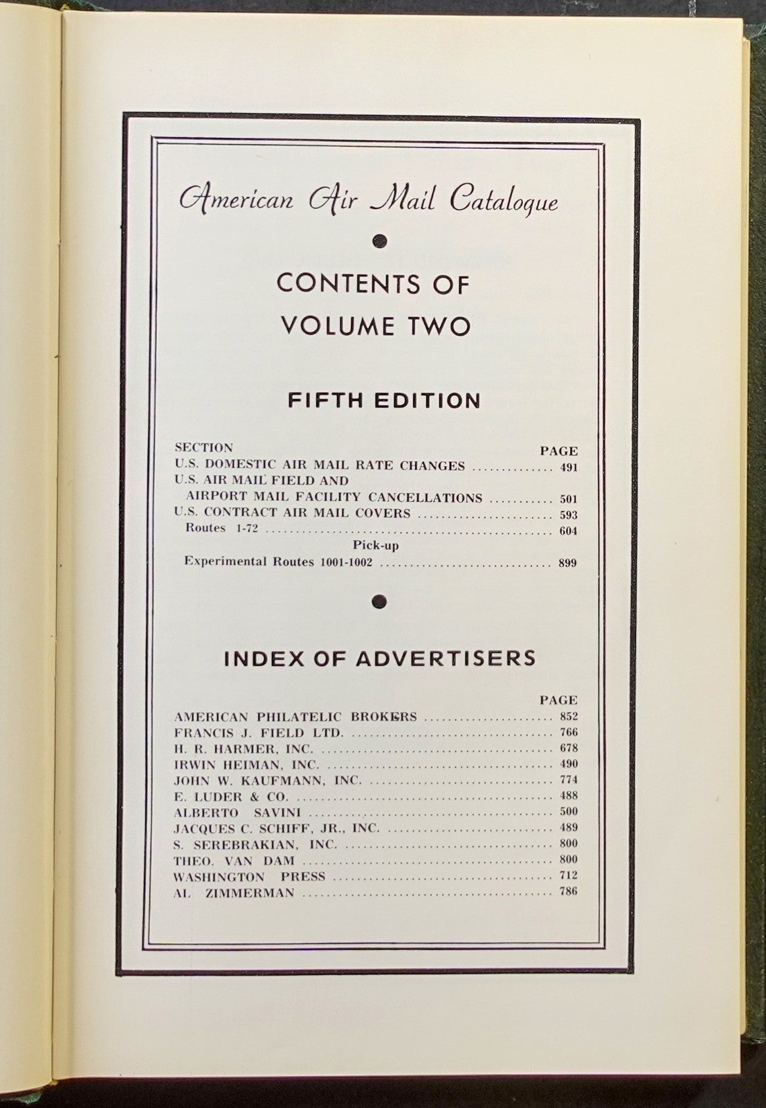 American Air Mail Catalogue Fifth Edition Five Volume Set ZAYIX