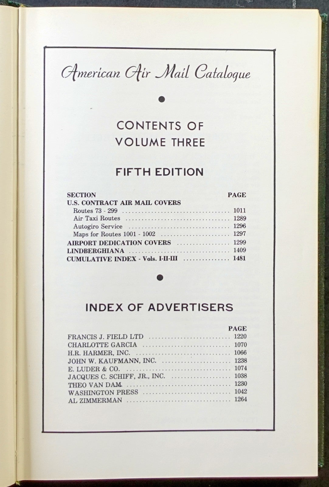 American Air Mail Catalogue Fifth Edition Five Volume Set ZAYIX