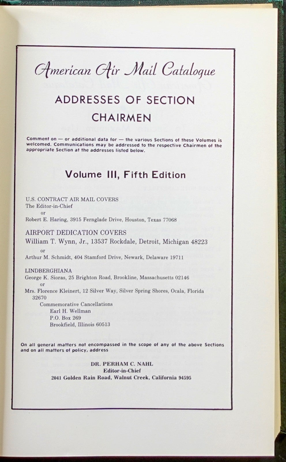 American Air Mail Catalogue Fifth Edition Volume Three ZAYIX