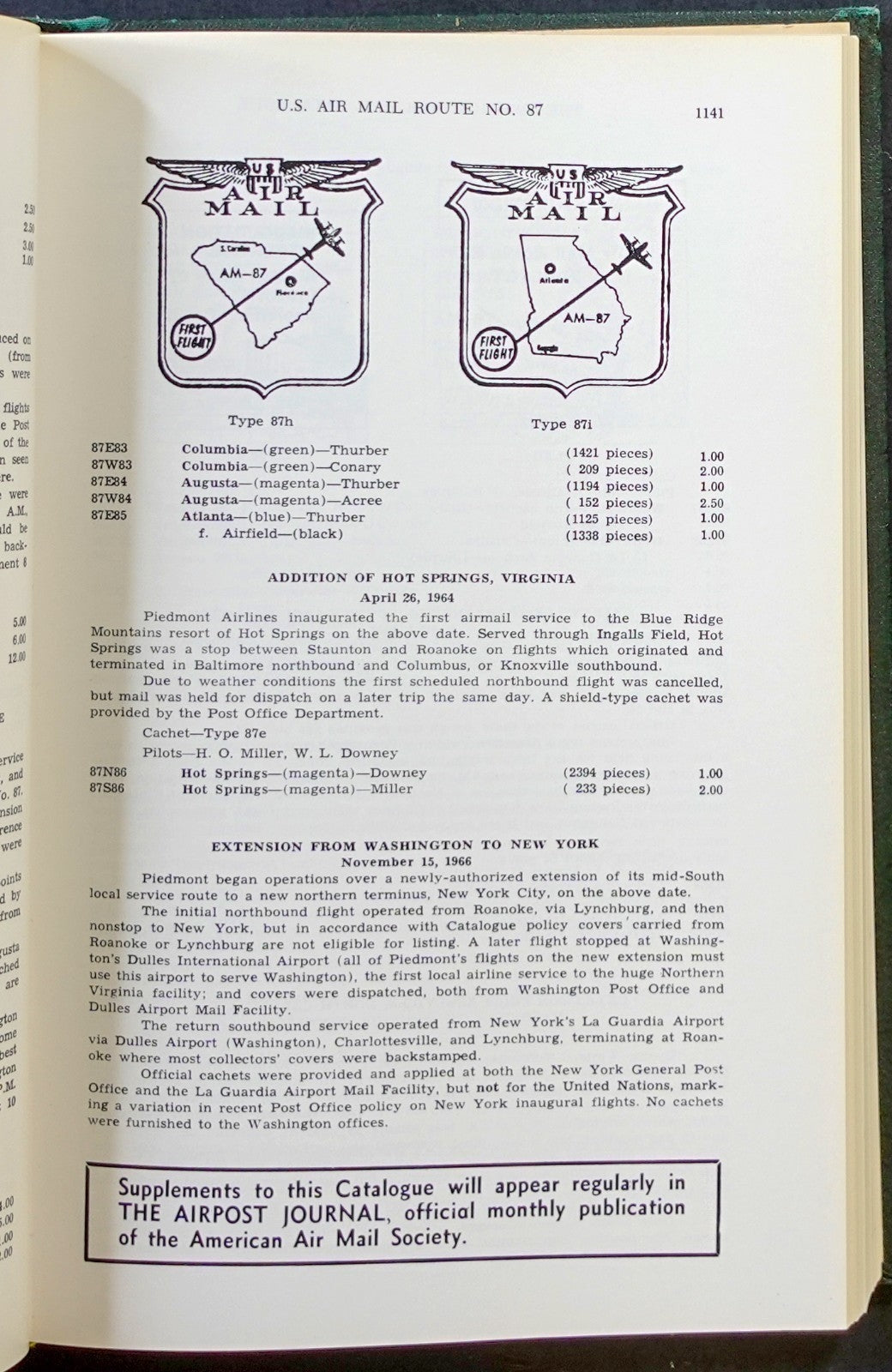 American Air Mail Catalogue Fifth Edition Volume Three ZAYIX