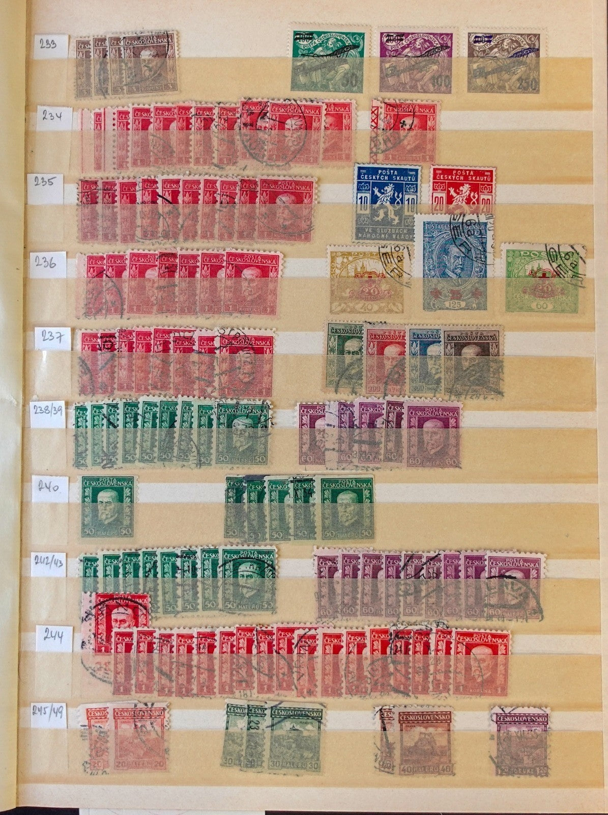 Czechoslovakia Stamp Collection Stockbook 23 Pages Mint & Used ZAYIX