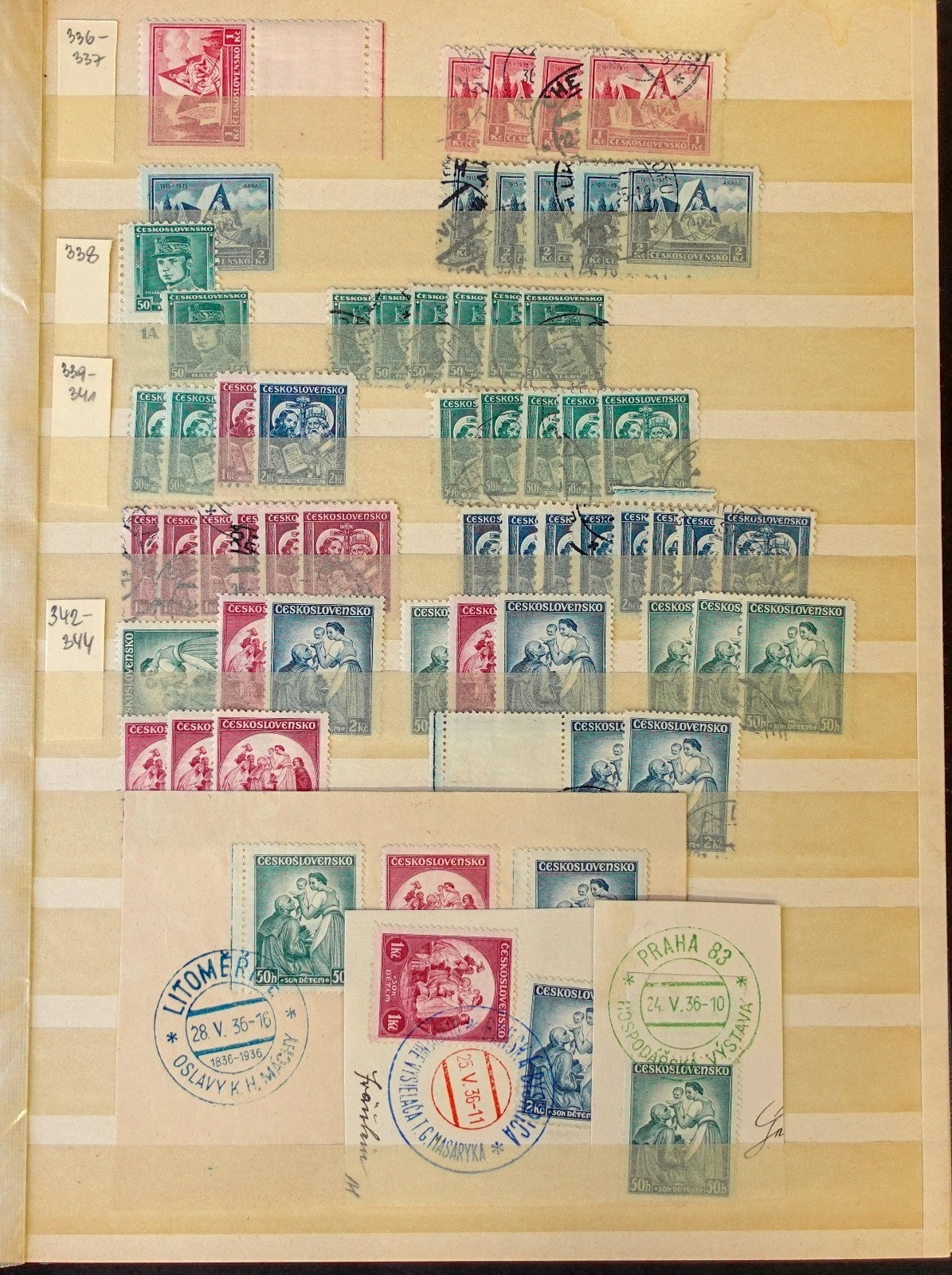 Czechoslovakia Stamp Collection Stockbook 23 Pages Mint & Used ZAYIX