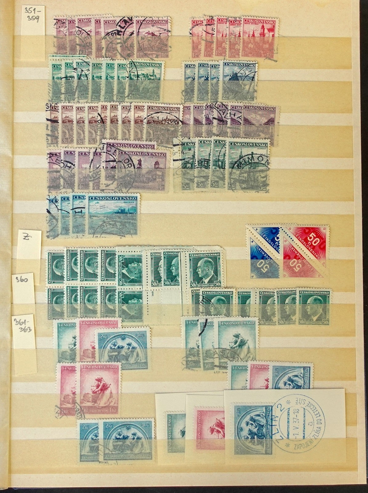 Czechoslovakia Stamp Collection Stockbook 23 Pages Mint & Used ZAYIX