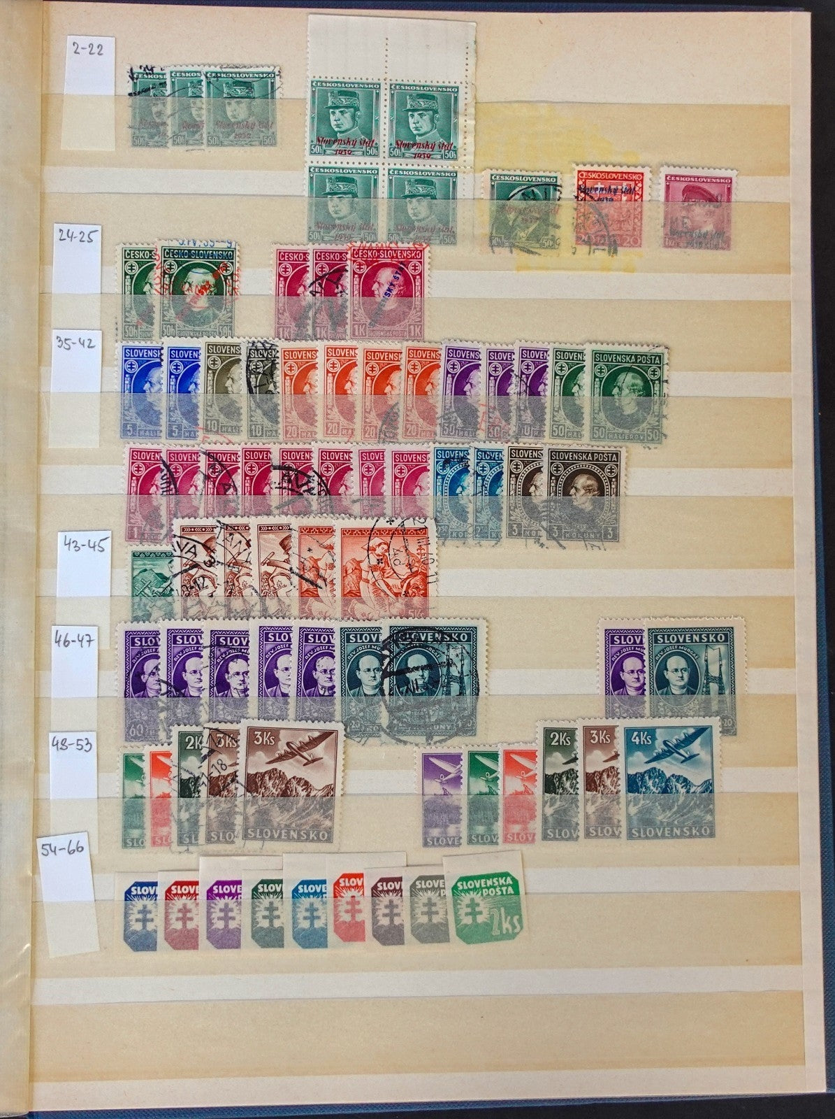 Czechoslovakia Stamp Collection Stockbook 23 Pages Mint & Used ZAYIX