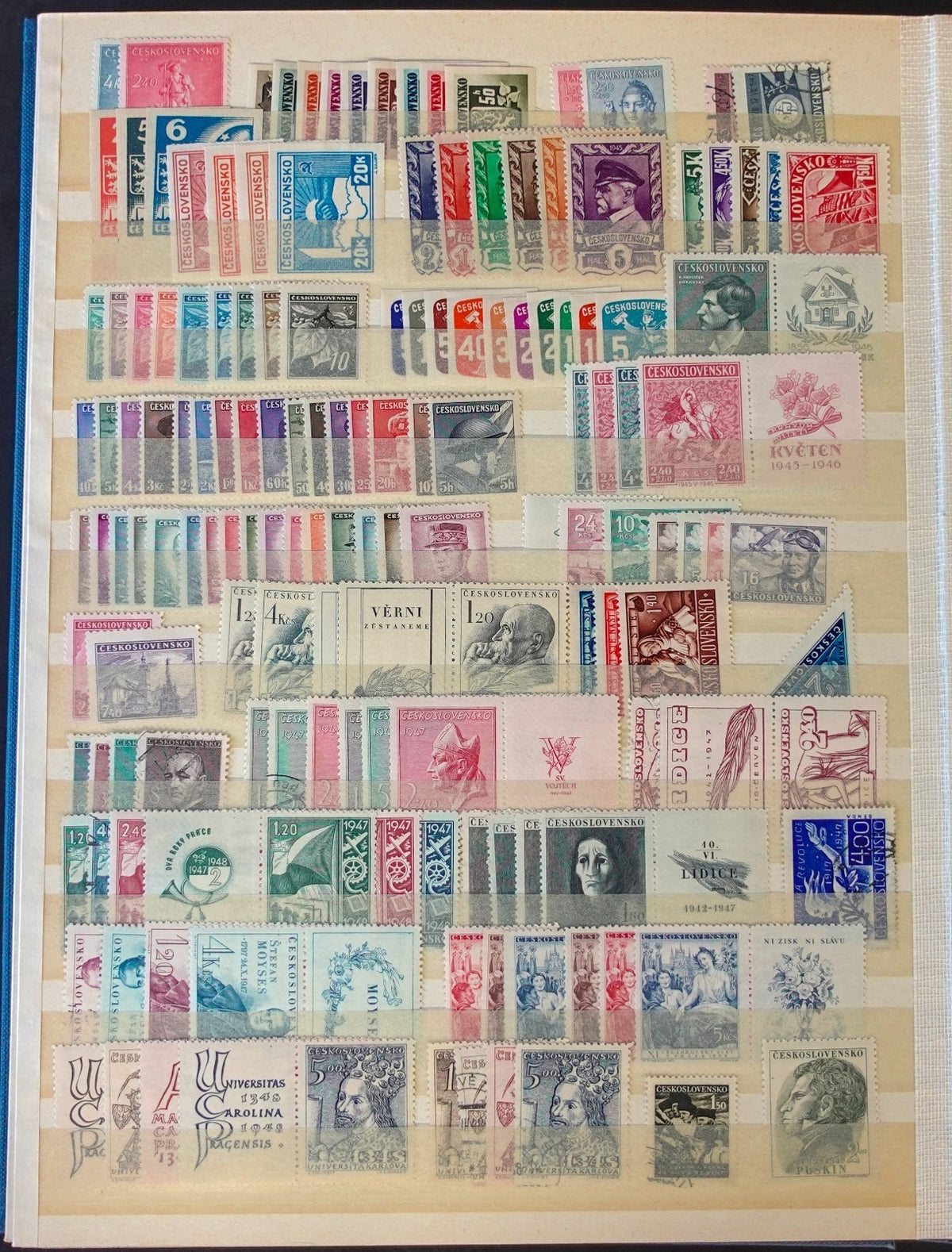 Czechoslovakia Stamp Collection Stockbook 23 Pages Mint & Used ZAYIX