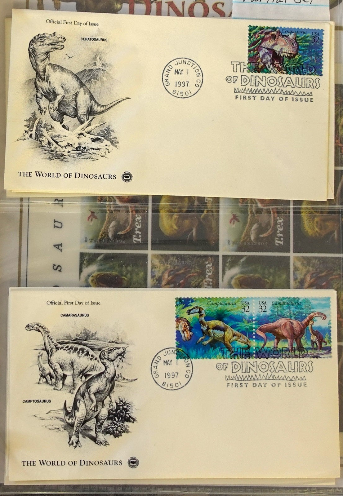 Dinosaur Topical Stamp Collection Album Mint & Used Stamps & Covers ZAYIX