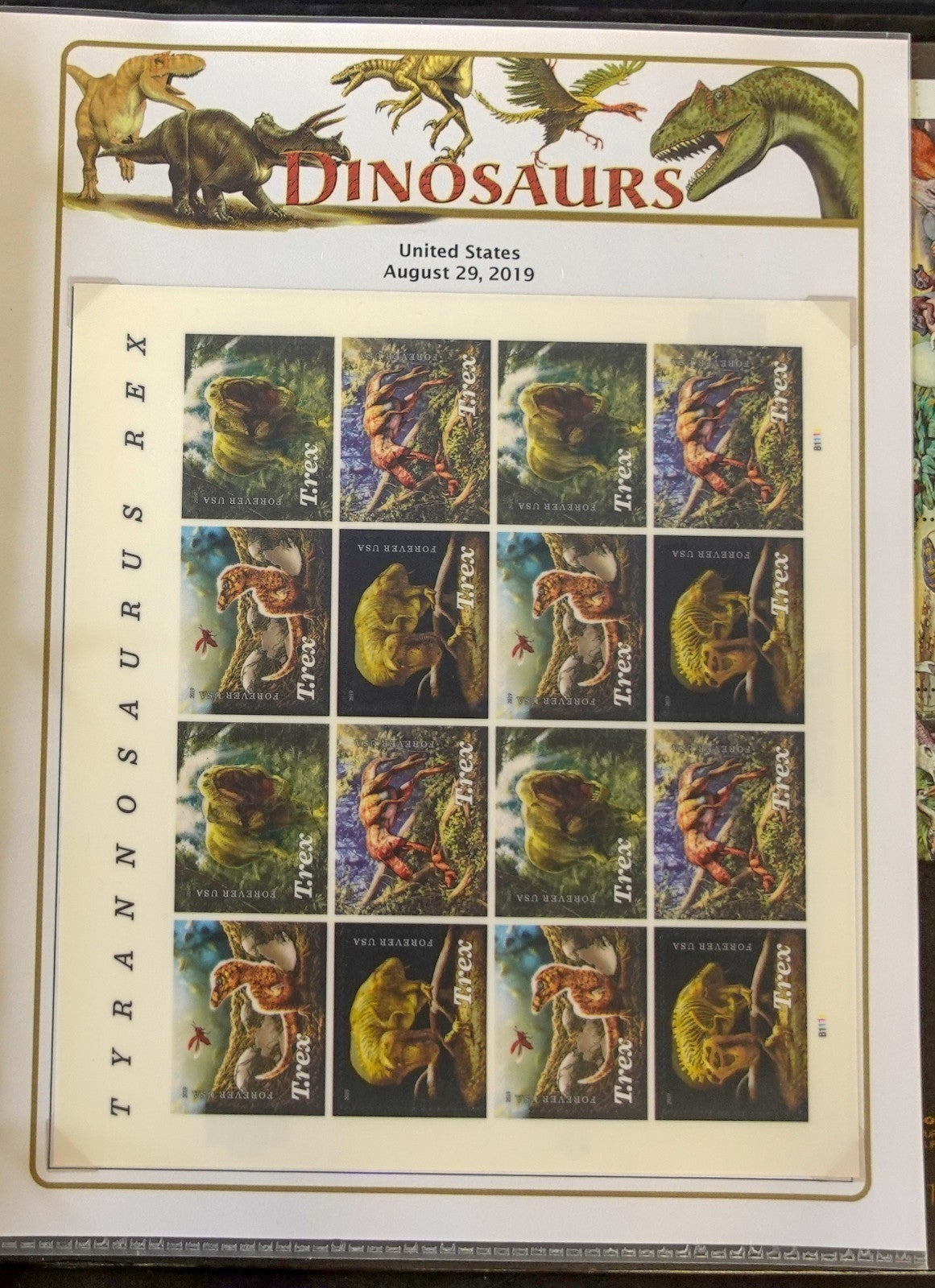 Dinosaur Topical Stamp Collection Album Mint & Used Stamps & Covers ZAYIX