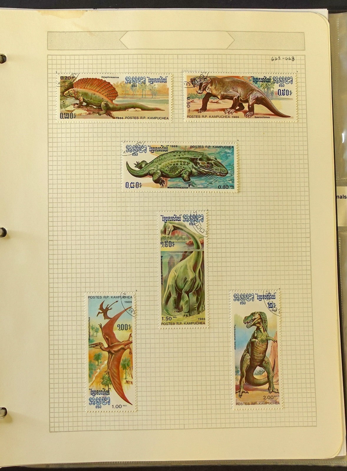 Dinosaur Topical Stamp Collection Album Mint & Used Stamps & Covers ZAYIX