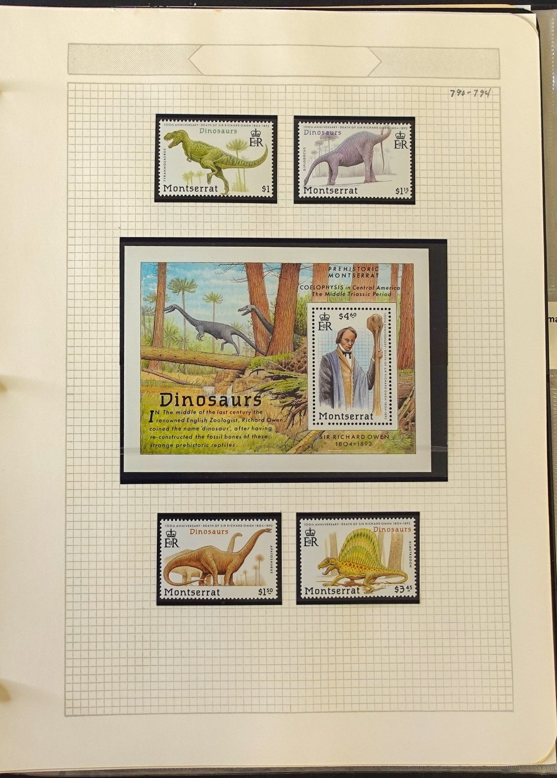 Dinosaur Topical Stamp Collection Album Mint & Used Stamps & Covers ZAYIX