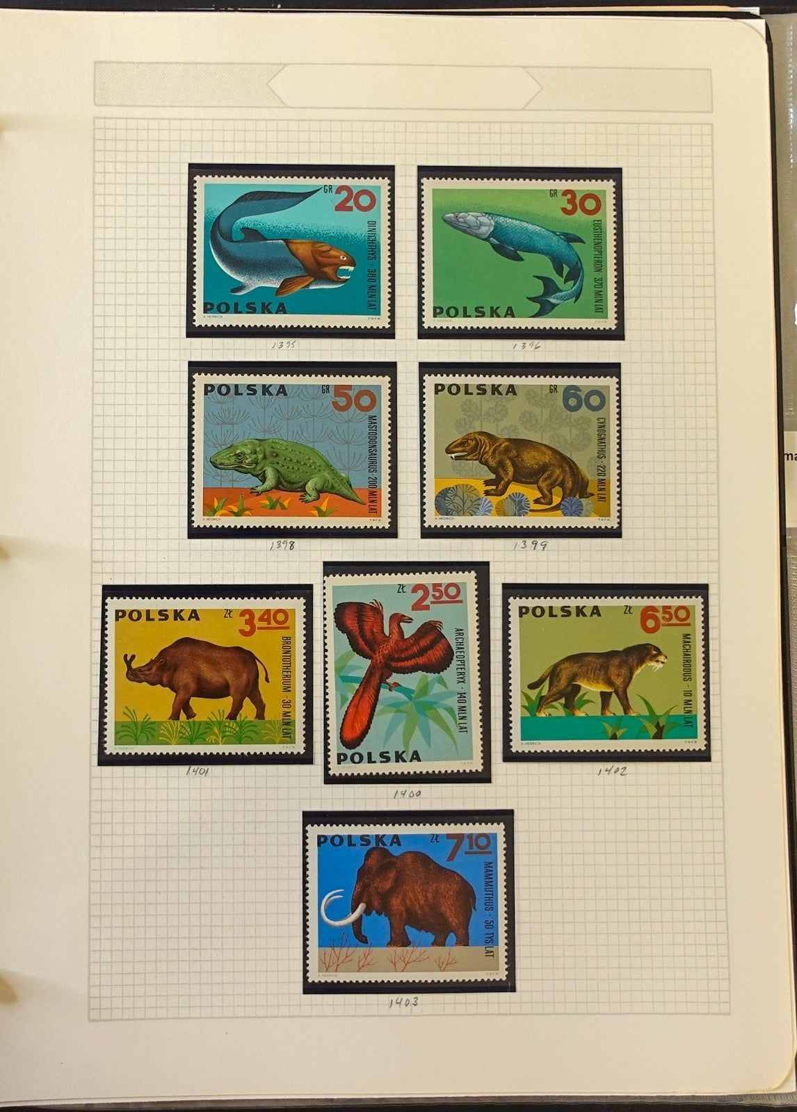 Dinosaur Topical Stamp Collection Album Mint & Used Stamps & Covers ZAYIX