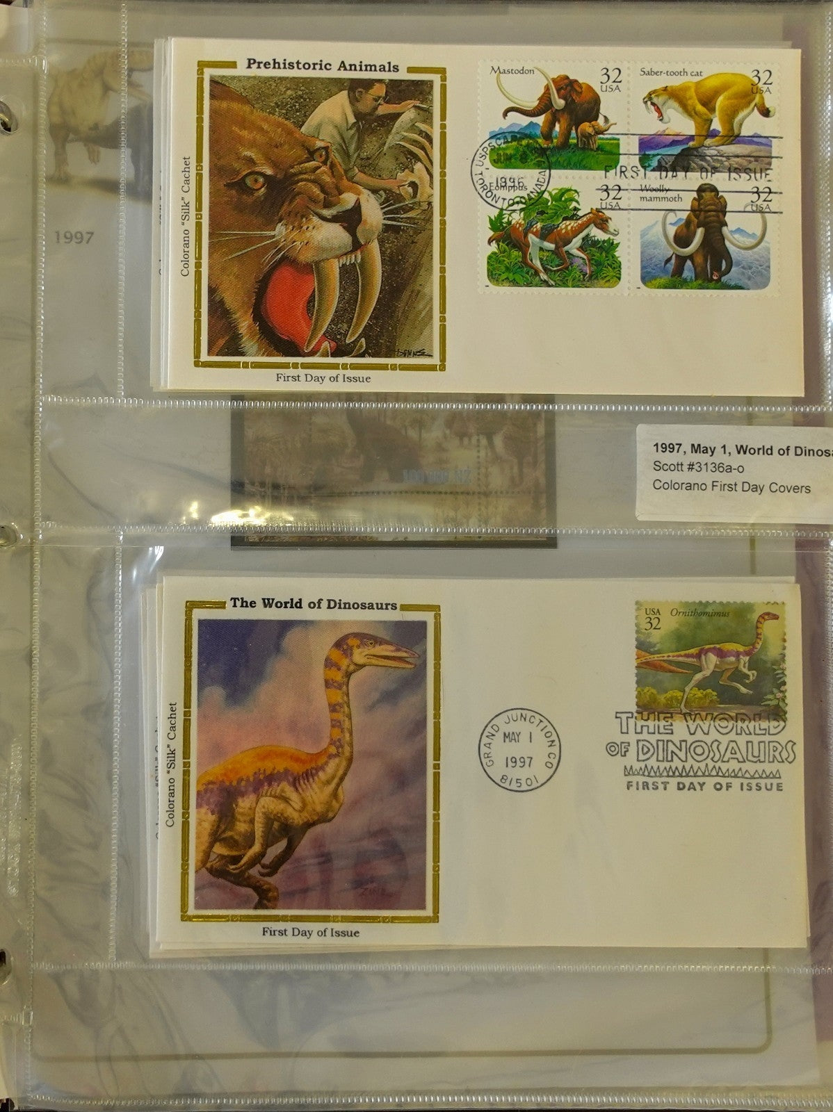 Dinosaur Topical Stamp Collection Album Mint & Used Stamps & Covers ZAYIX