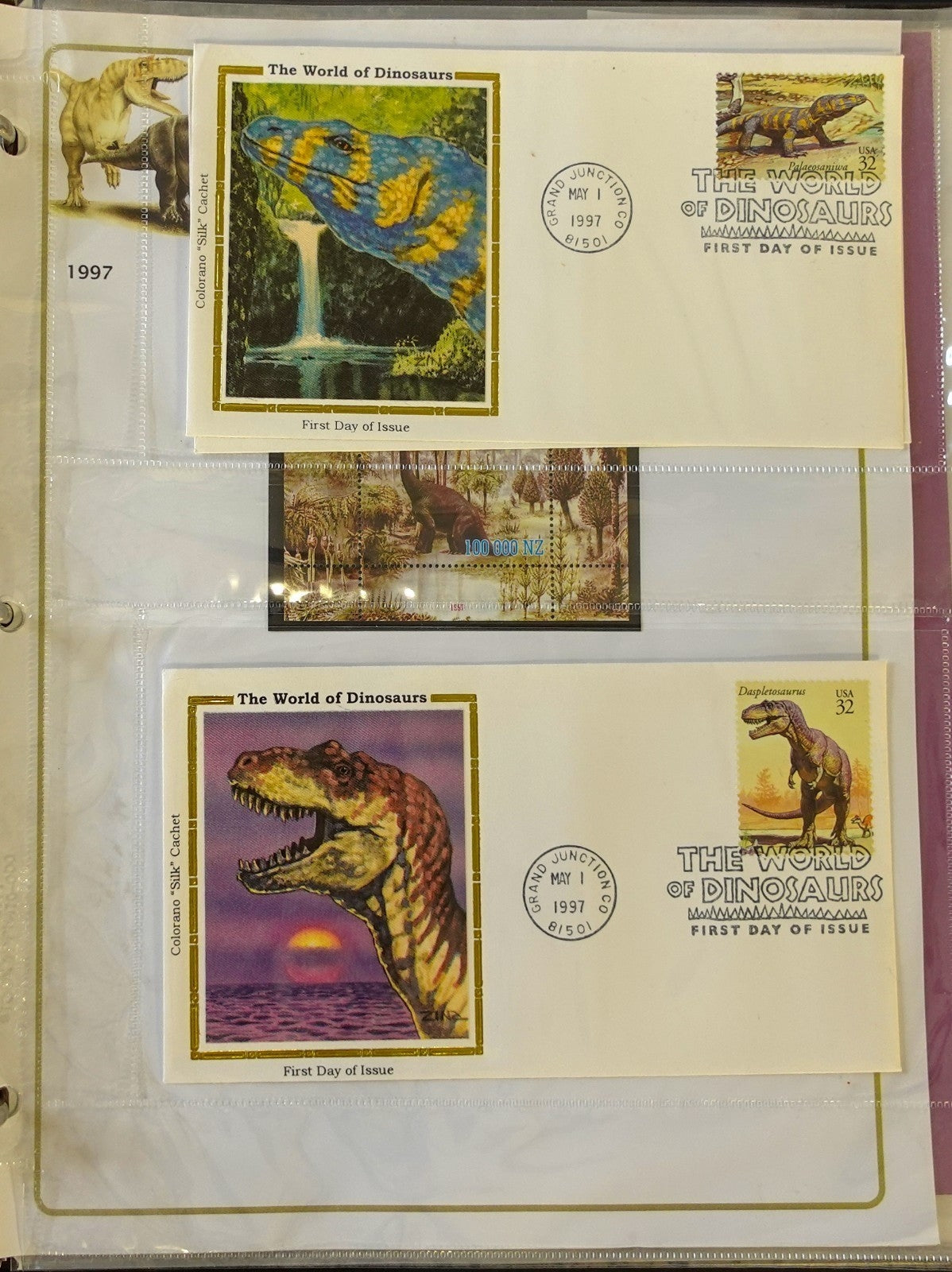 Dinosaur Topical Stamp Collection Album Mint & Used Stamps & Covers ZAYIX
