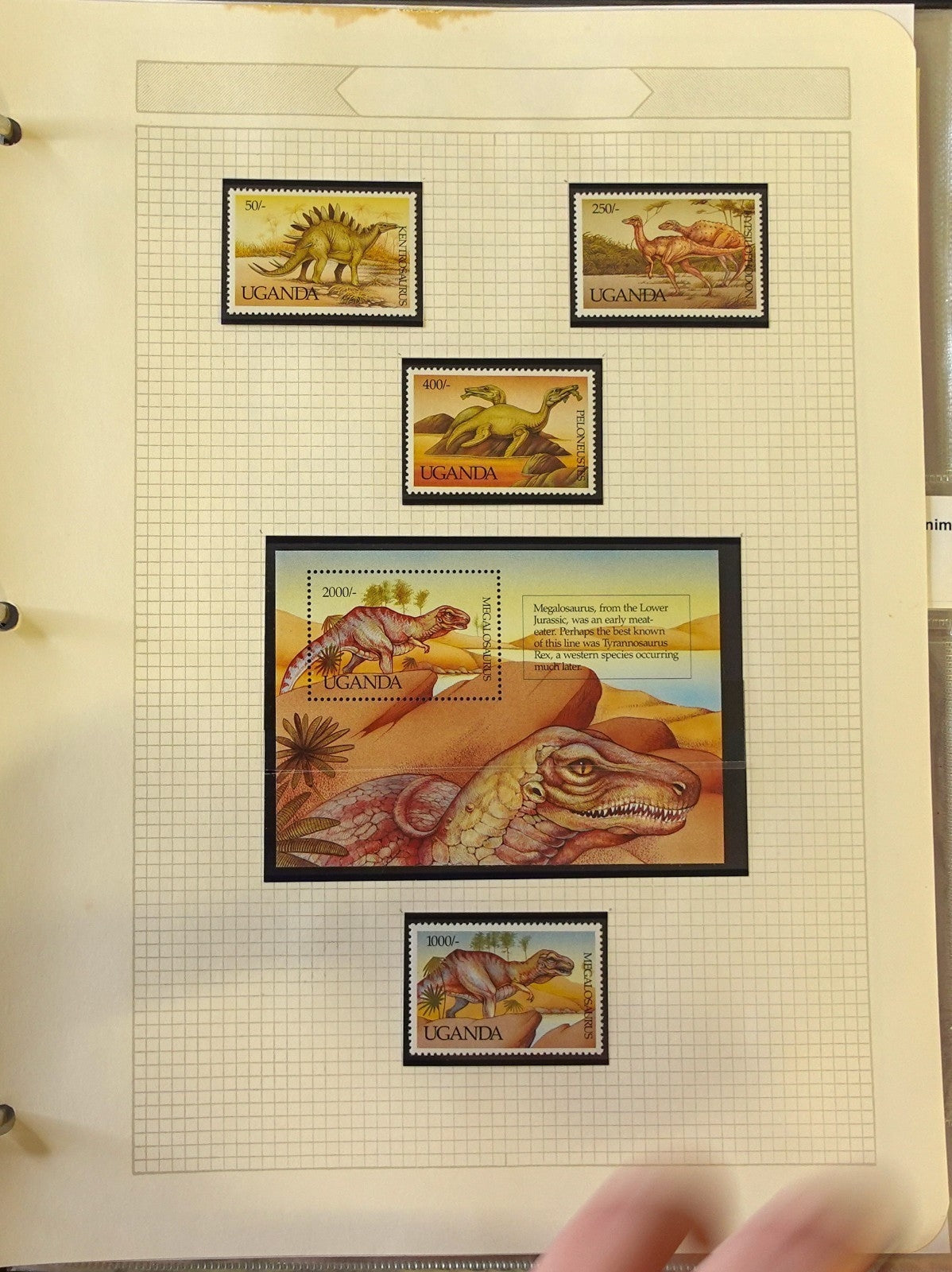 Dinosaur Topical Stamp Collection Album Mint & Used Stamps & Covers ZAYIX