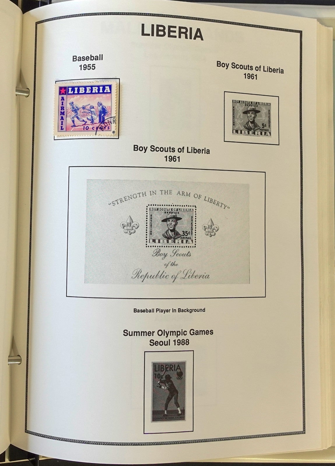 World Of Baseball Stamp Collection Brookman Album Mint & Used ZAYIX