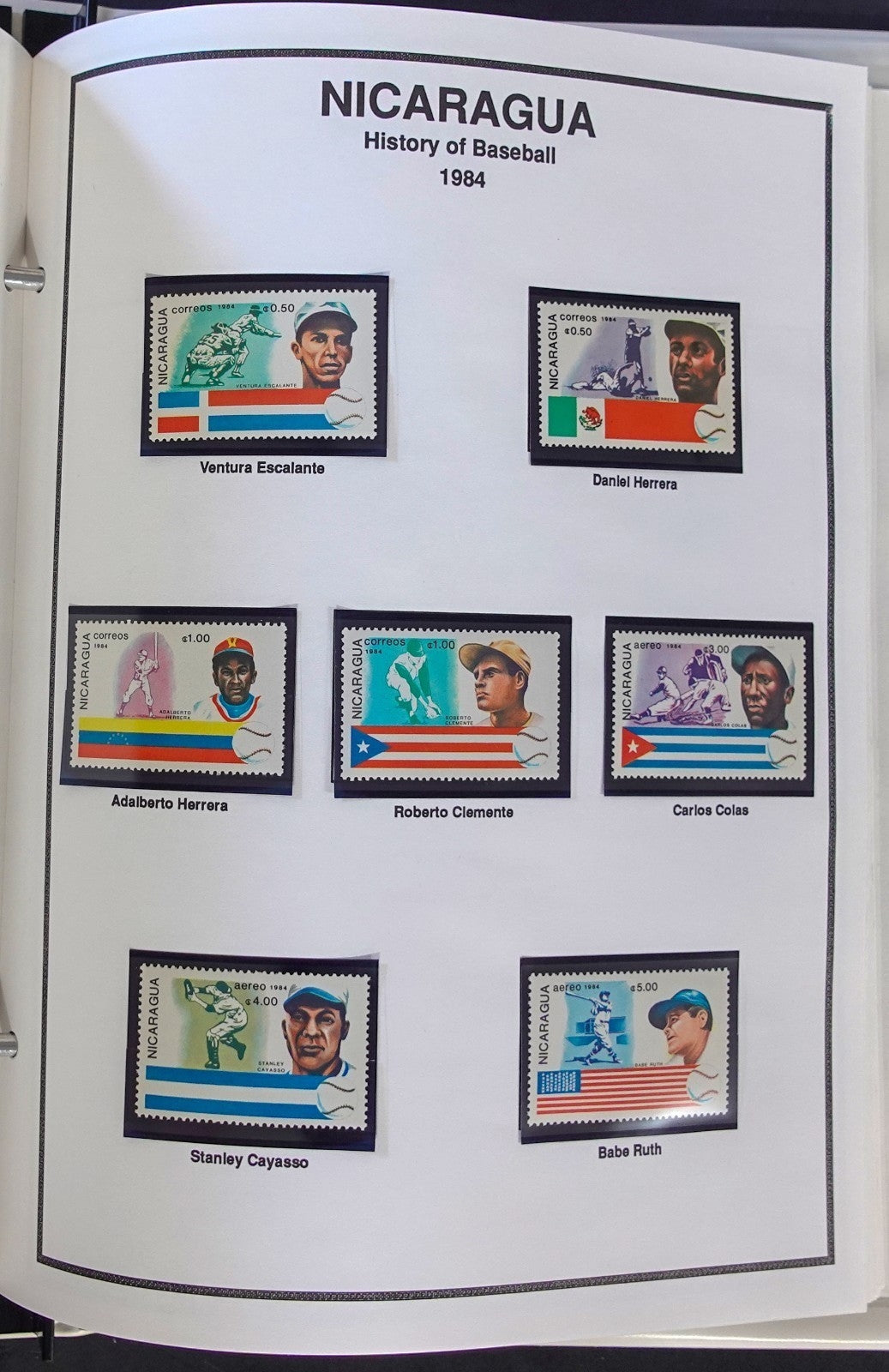 World Of Baseball Stamp Collection Brookman Album Mint & Used ZAYIX
