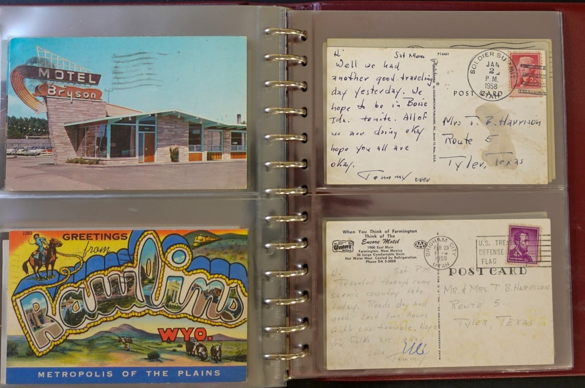 Postal History Of Texas Families Postcard & Cover Collection Album ZAYIX